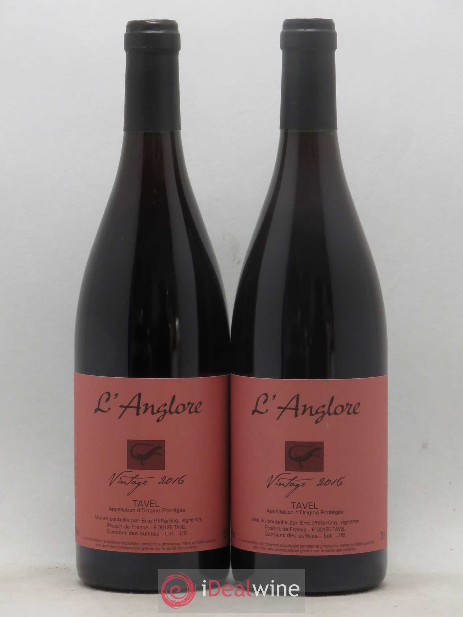 Tavel Vintage L'Anglore 2016 - Lot de 2 bouteilles - 0