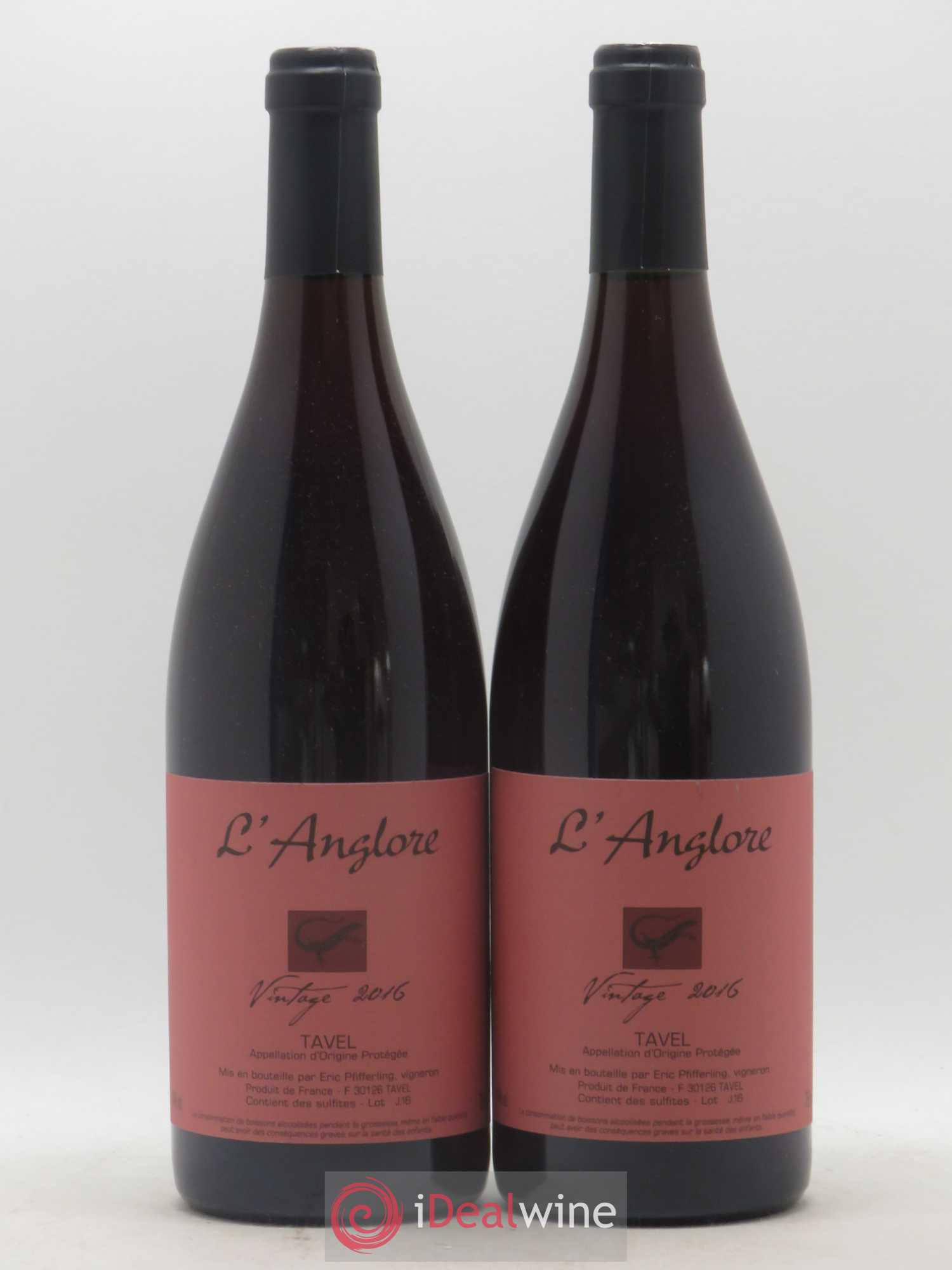 Tavel Vintage L'Anglore 2016 - Lot de 2 bouteilles - 0