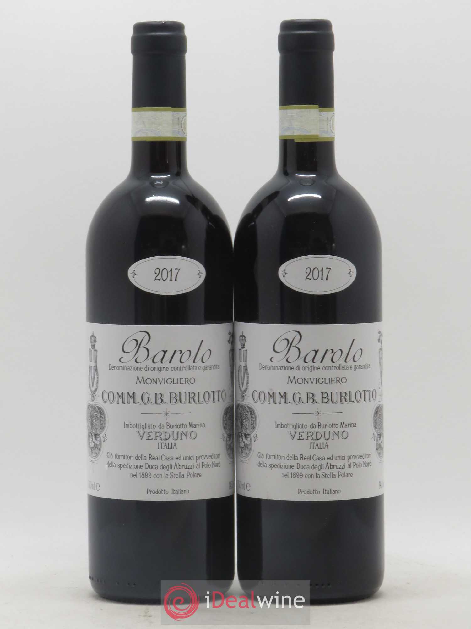 Barolo DOCG Monvigliero Comm. Giovan Battista Burlotto 2017 - Lot de 2 bouteilles - 0