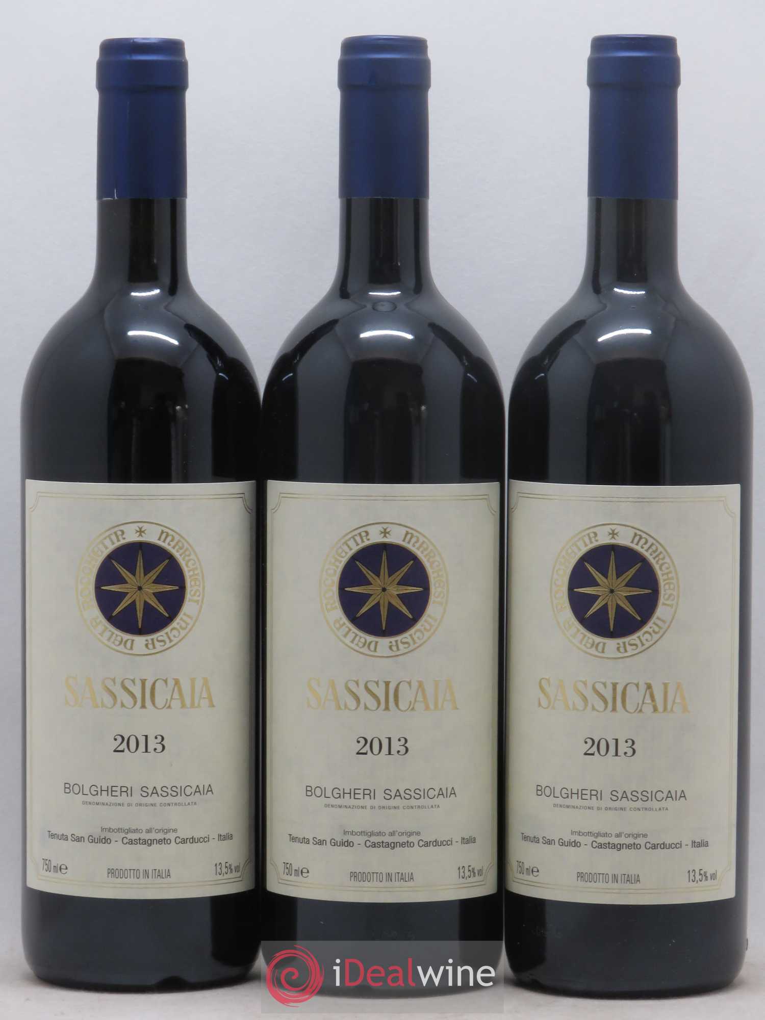 Bolgheri DOC Sassicaia Tenuta San Guido 2013 - Lot de 6 bouteilles - 1