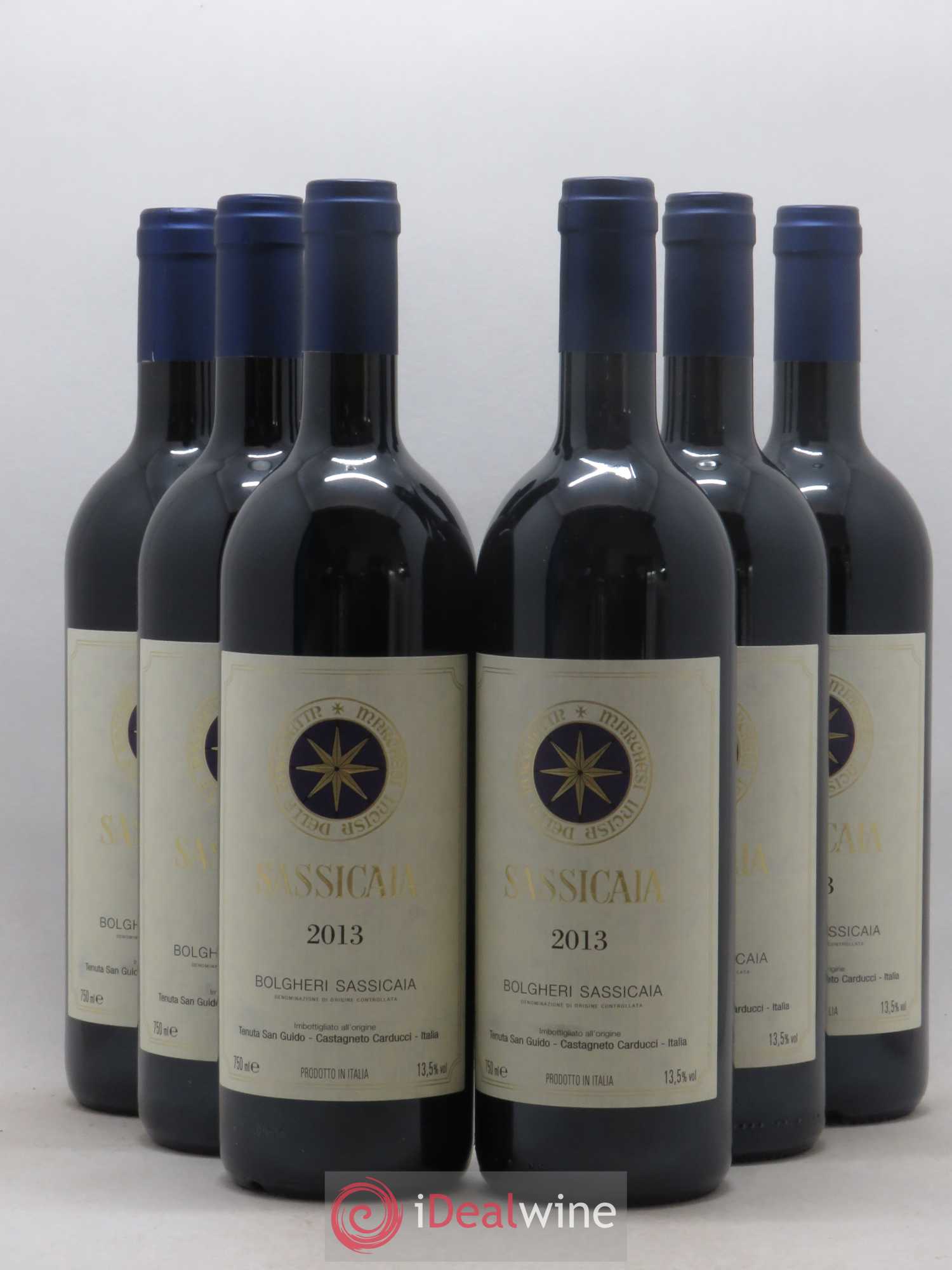Bolgheri DOC Sassicaia Tenuta San Guido 2013 - Lot de 6 bouteilles - 0