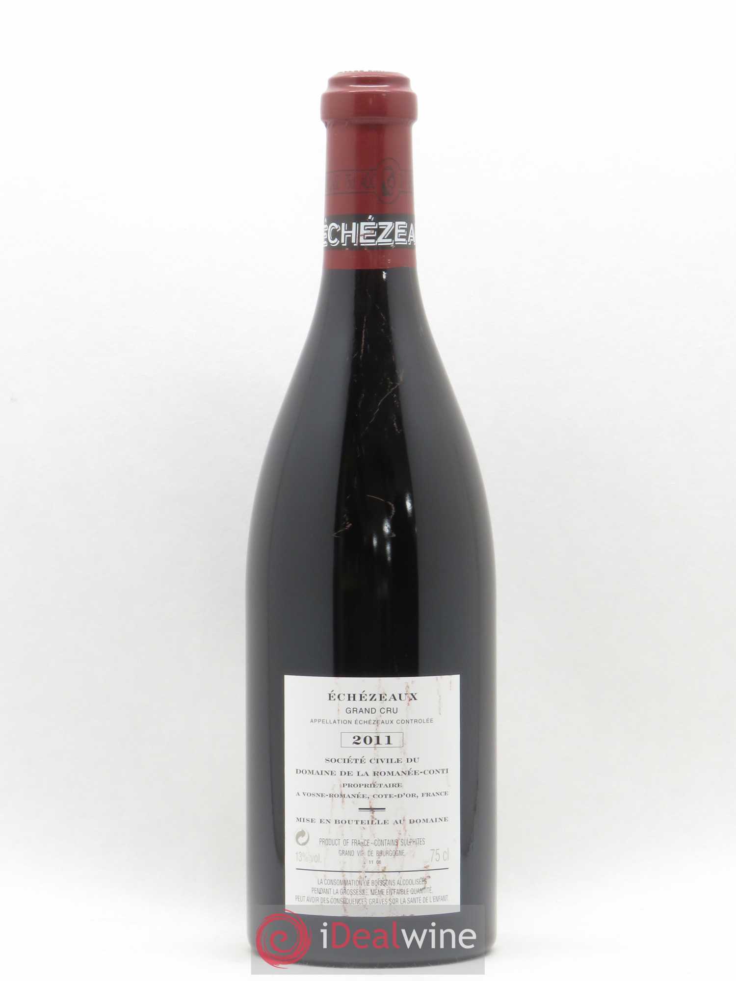 Echezeaux Grand Cru Domaine de la Romanée-Conti 2011 - Lot de 1 bouteille - 1