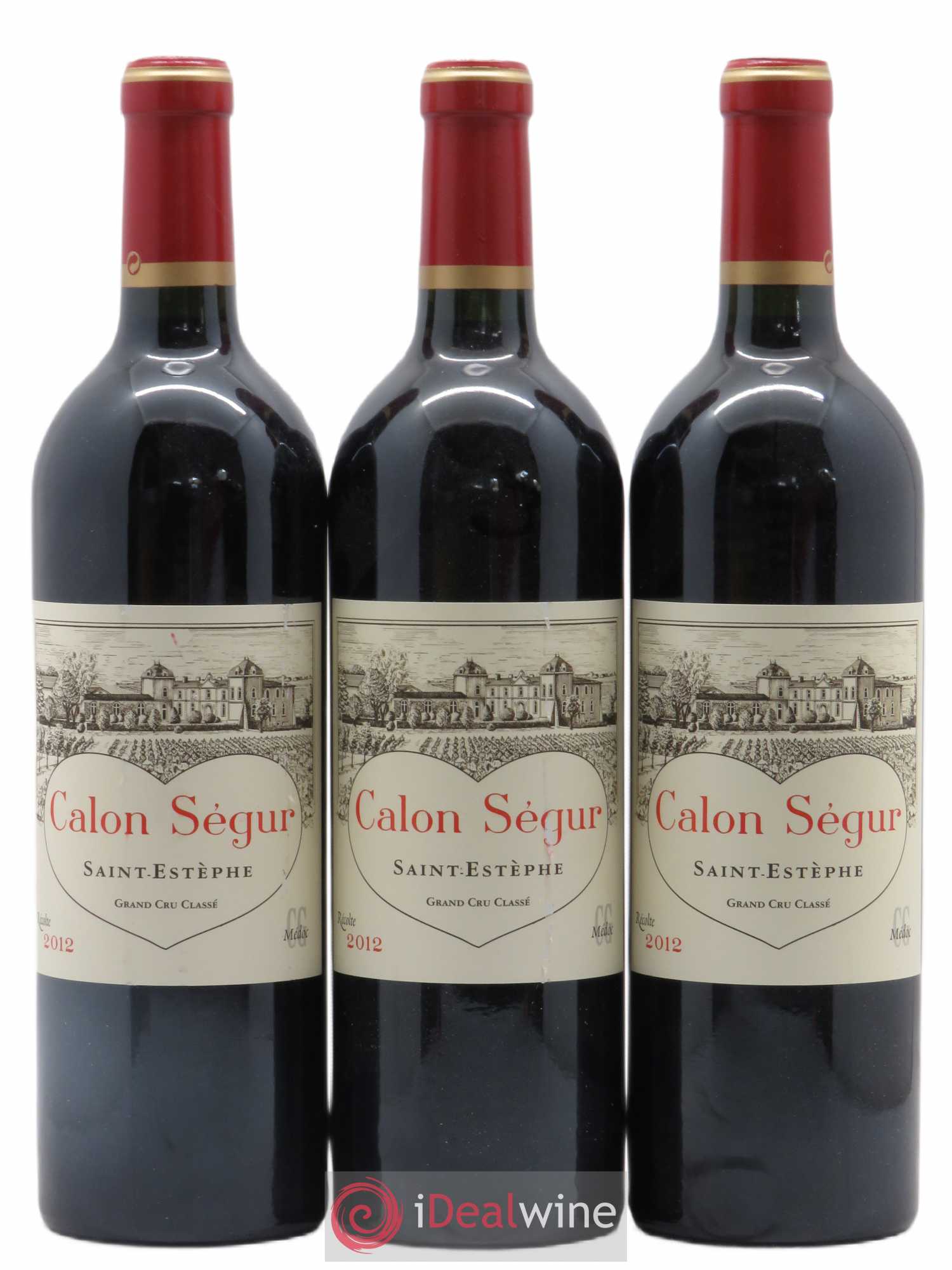 Château Calon Ségur 3ème Grand Cru Classé (sans prix de réserve) 2012 - Lot de 3 bouteilles - 0