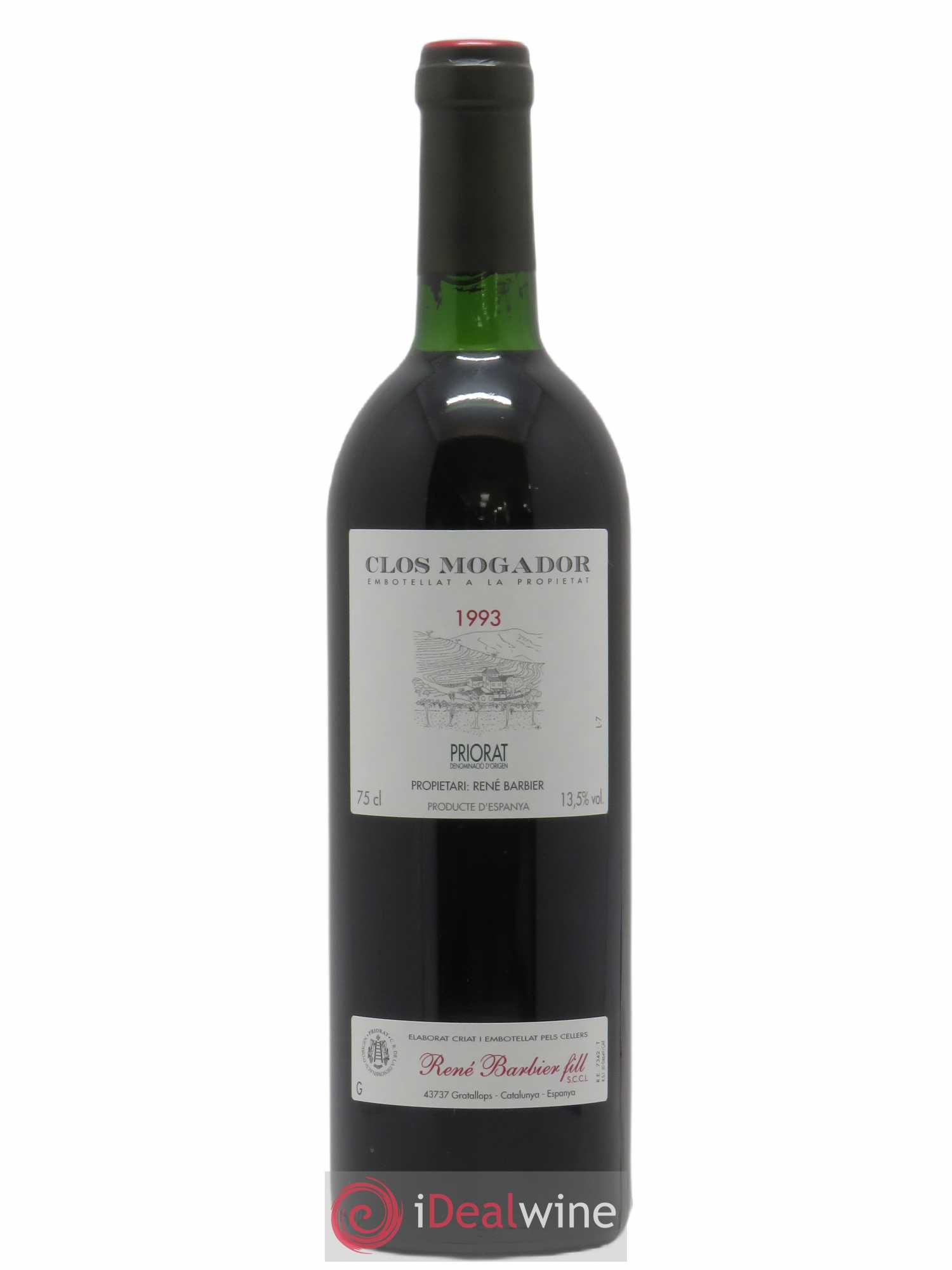 Priorat Clos Mogador DOCA René Barbier (sans prix de réserve) 1993 - Lot de 1 bouteille - 0