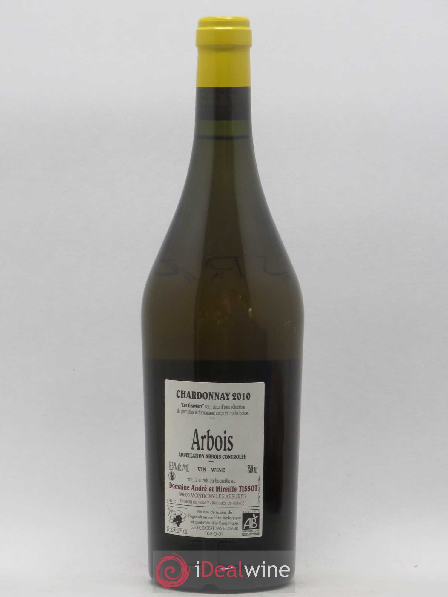 Arbois Chardonnay Les Graviers Bénédicte et Stéphane Tissot (sans prix de réserve) 2010 - Lot de 1 bouteille - 1