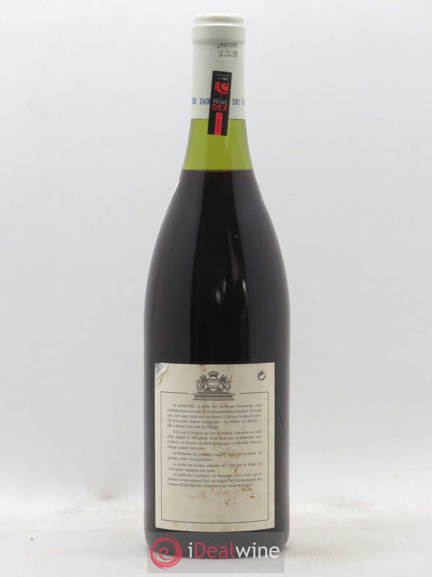 La Romanée Grand Cru Comte Liger-Belair (Domaine du) Bouchard Père et Fils 1986 - Lot de 1 bouteille - 1