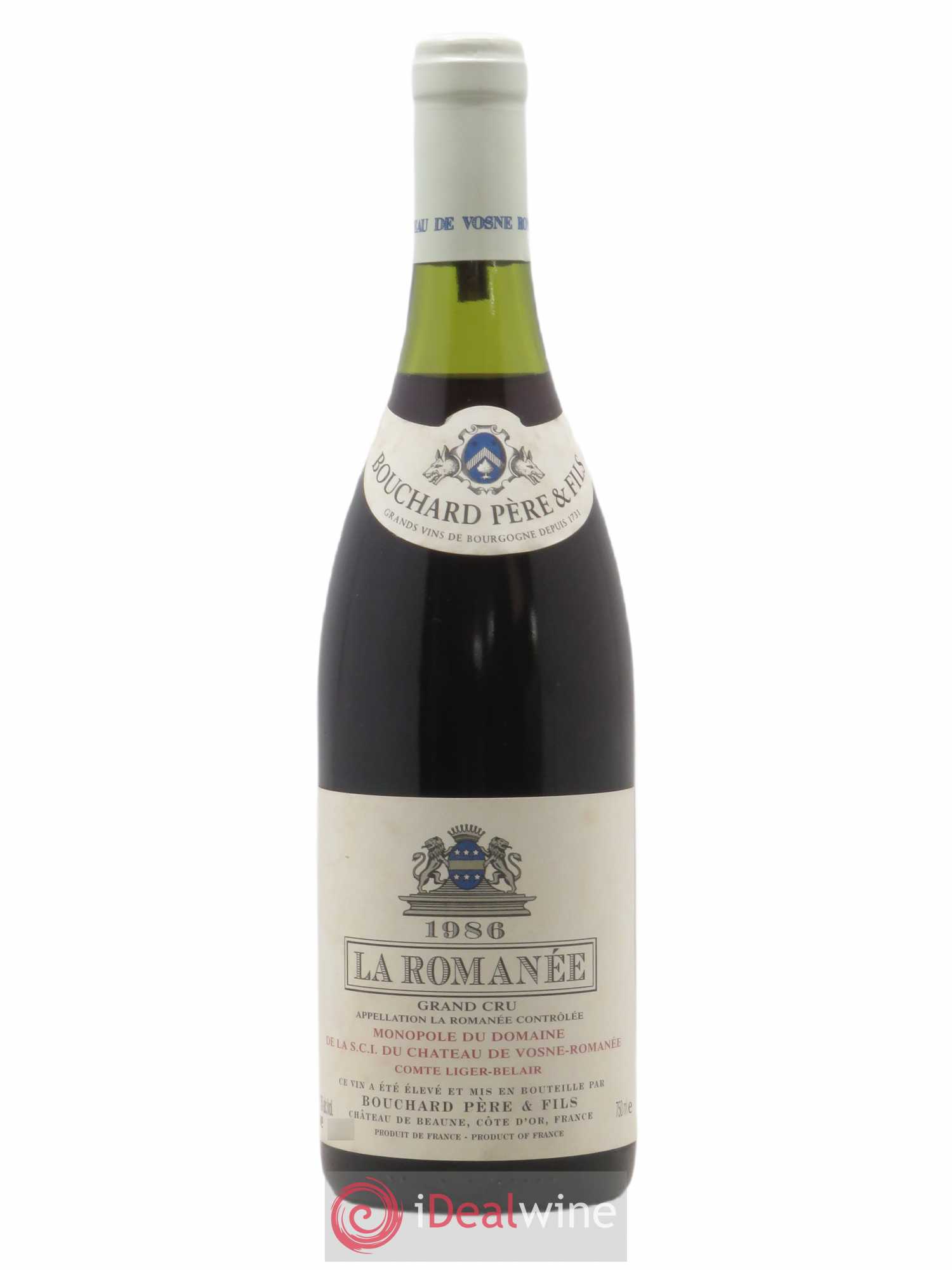 La Romanée Grand Cru Comte Liger-Belair (Domaine du) Bouchard Père et Fils 1986 - Lot de 1 bouteille - 0