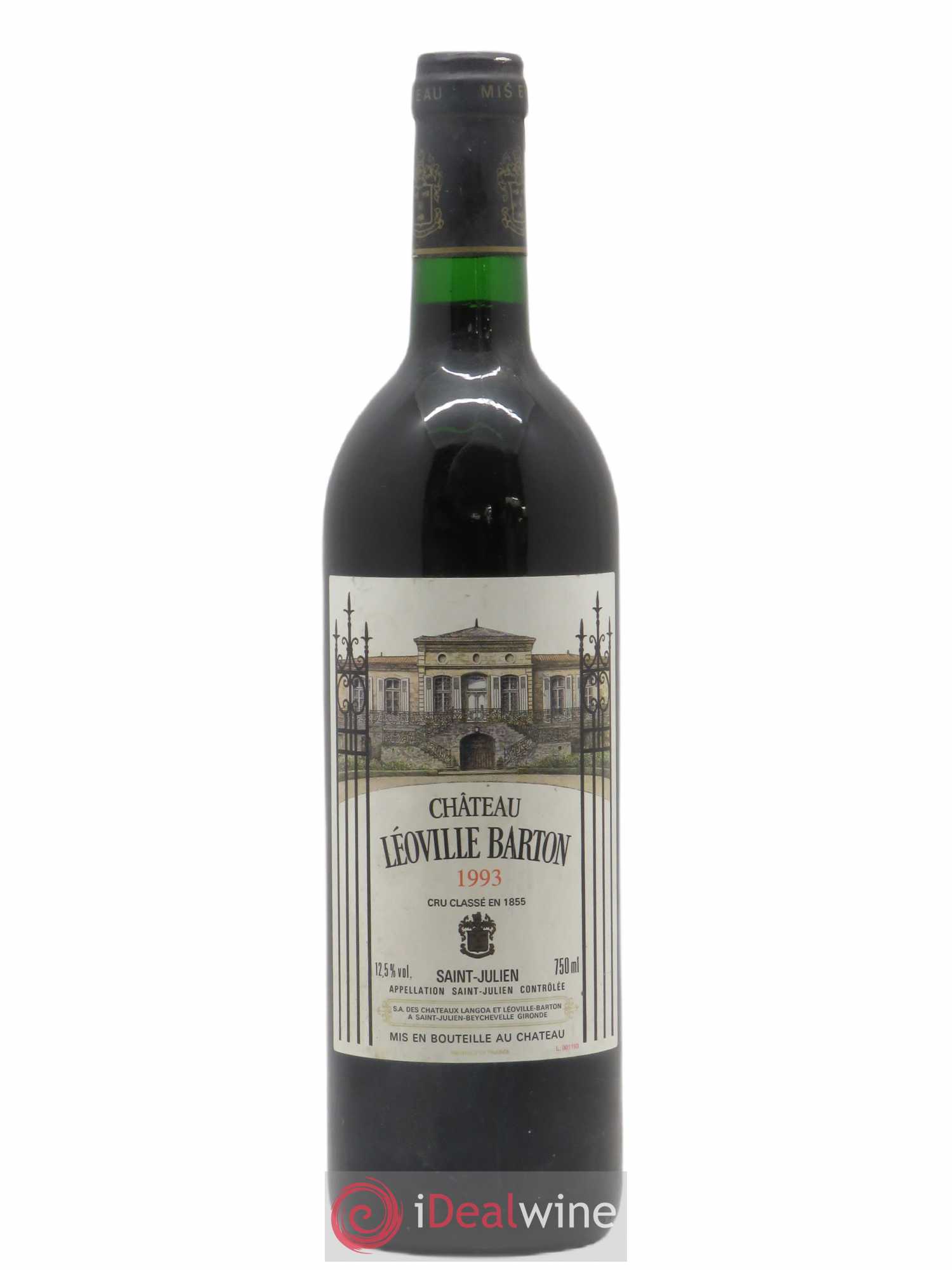 Château Léoville Barton 2ème Grand Cru Classé (sans prix de réserve) 1993 - Lot de 1 bouteille - 0