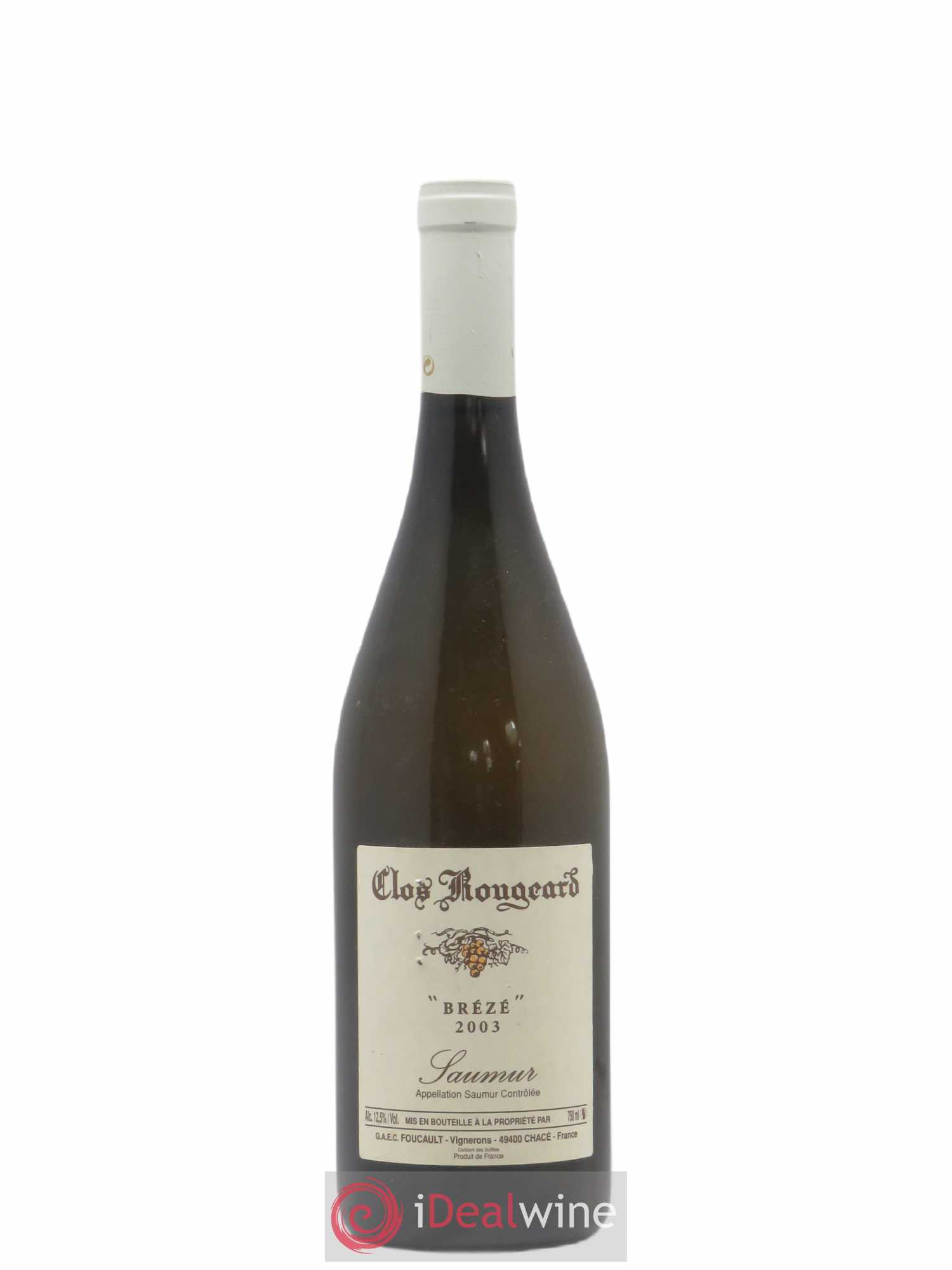 Saumur Brézé Clos Rougeard (sans prix de réserve) 2003 - Lot de 1 bouteille - 0