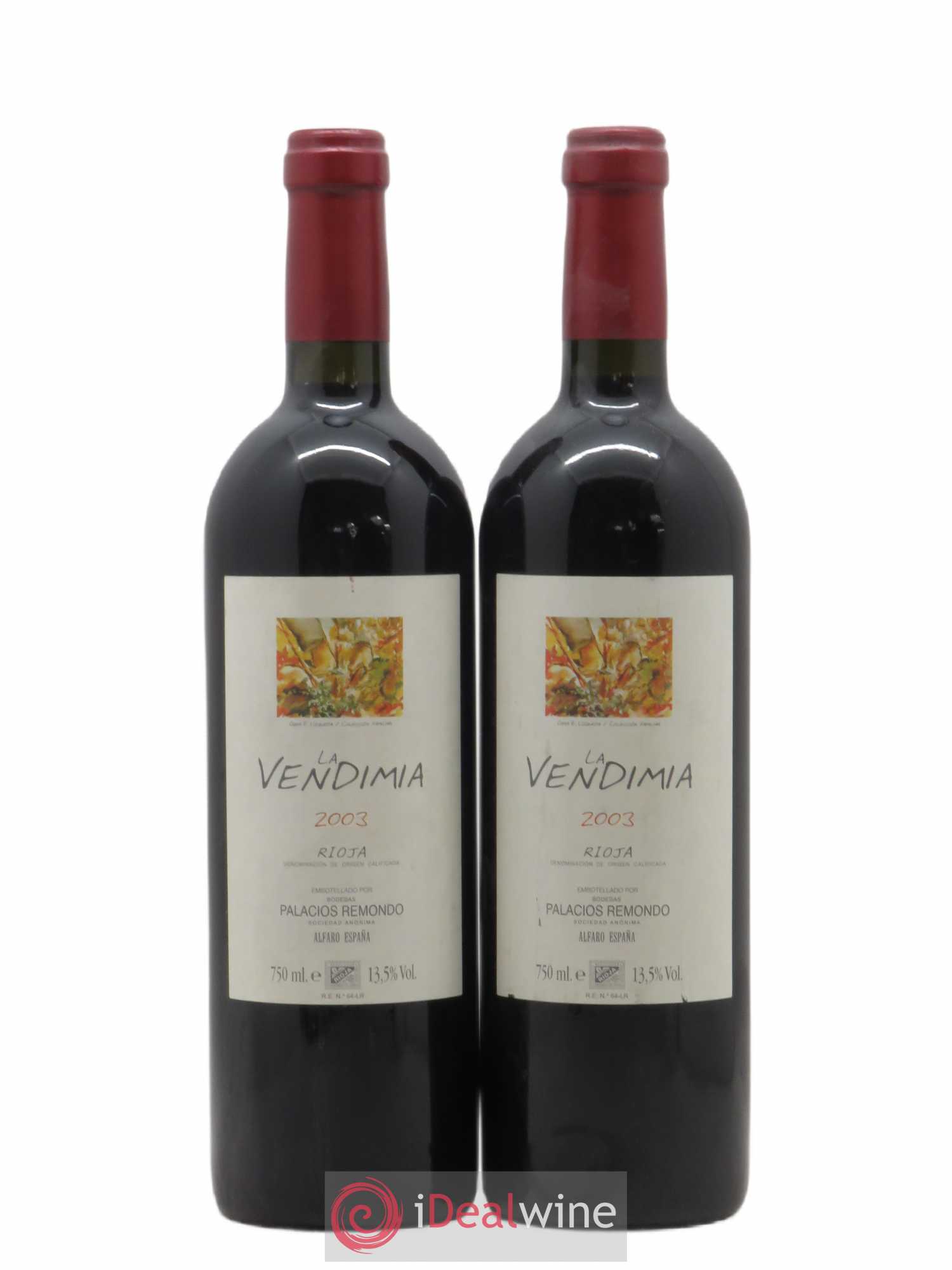 Rioja DOCA Palacios Remondo La Vendimia Trempranillo (sans prix de réserve) 2003 - Posten von 2 Flaschen - 0