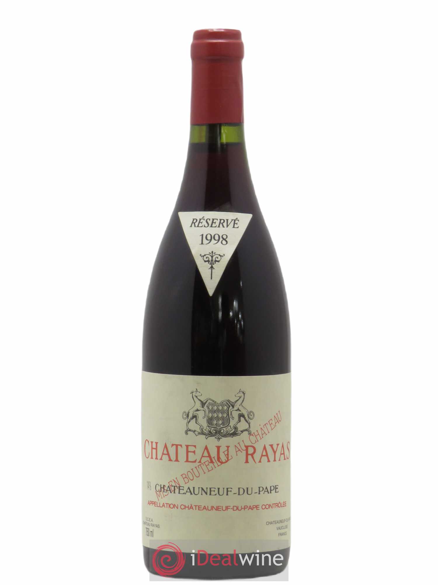Châteauneuf-du-Pape Château Rayas Emmanuel Reynaud 1998 - Lot de 1 bouteille - 0