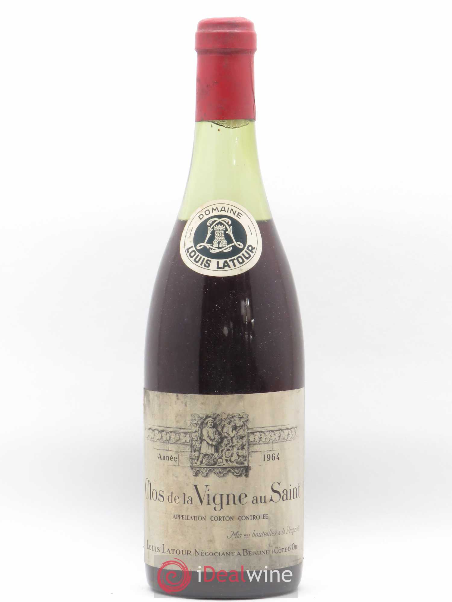 Corton Grand Cru Clos de la vigne au Saint Louis Latour 1964 - Lot de 1 bouteille - 0