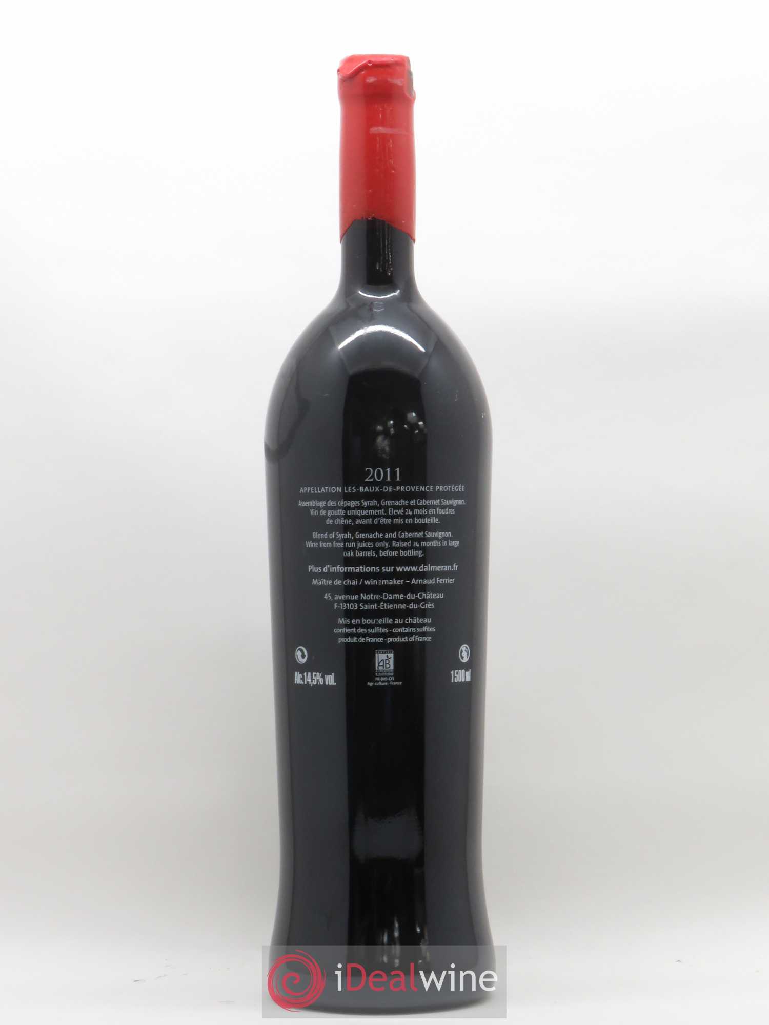 Baux de Provence Château Dalmeran MMXI (sans prix de réserve) 2011 - Posten von 1 Magnum - 1