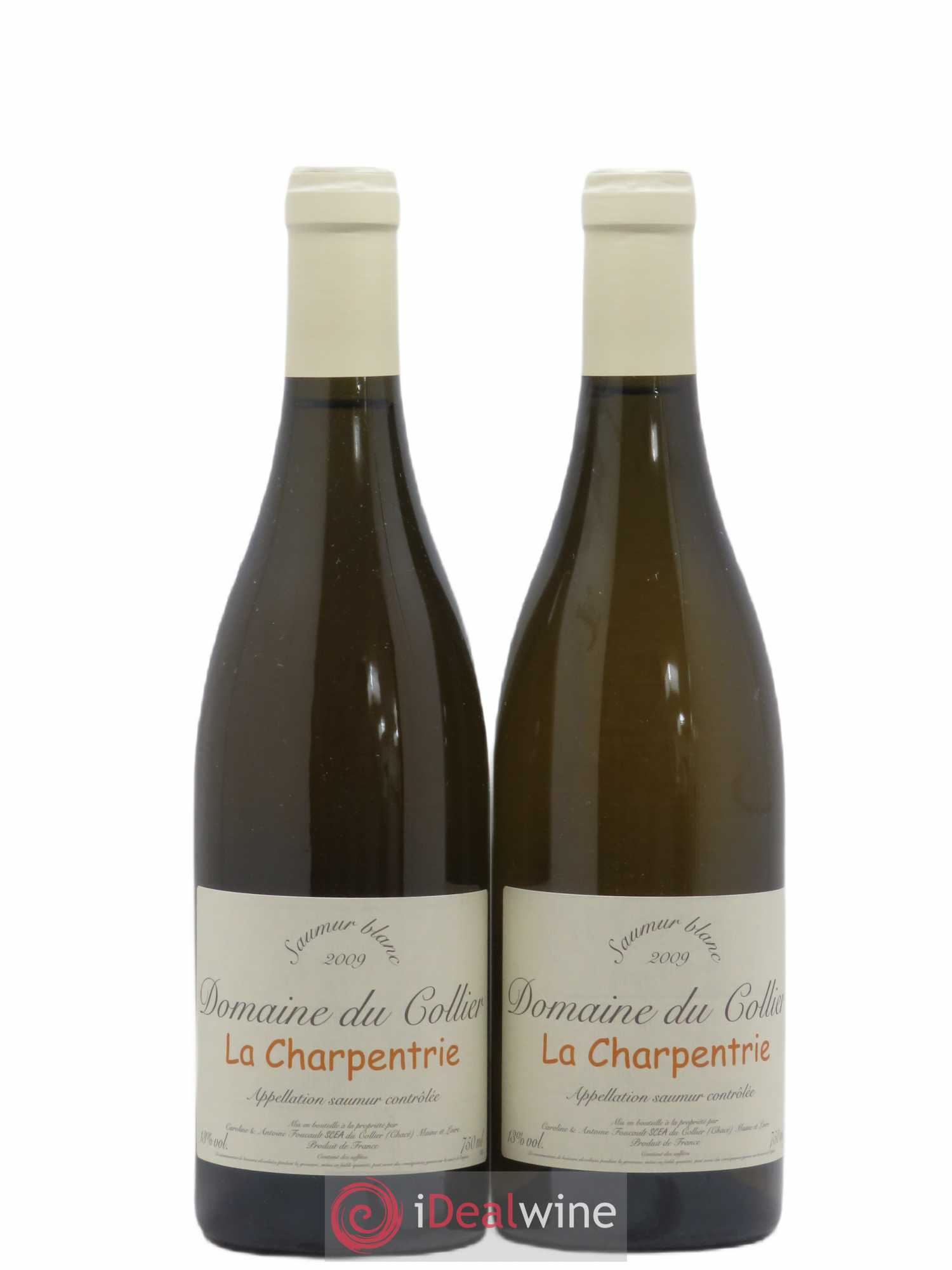 Saumur La Charpentrie Domaine du Collier (sans prix de réserve) 2009 - Lot de 2 bouteilles - 0