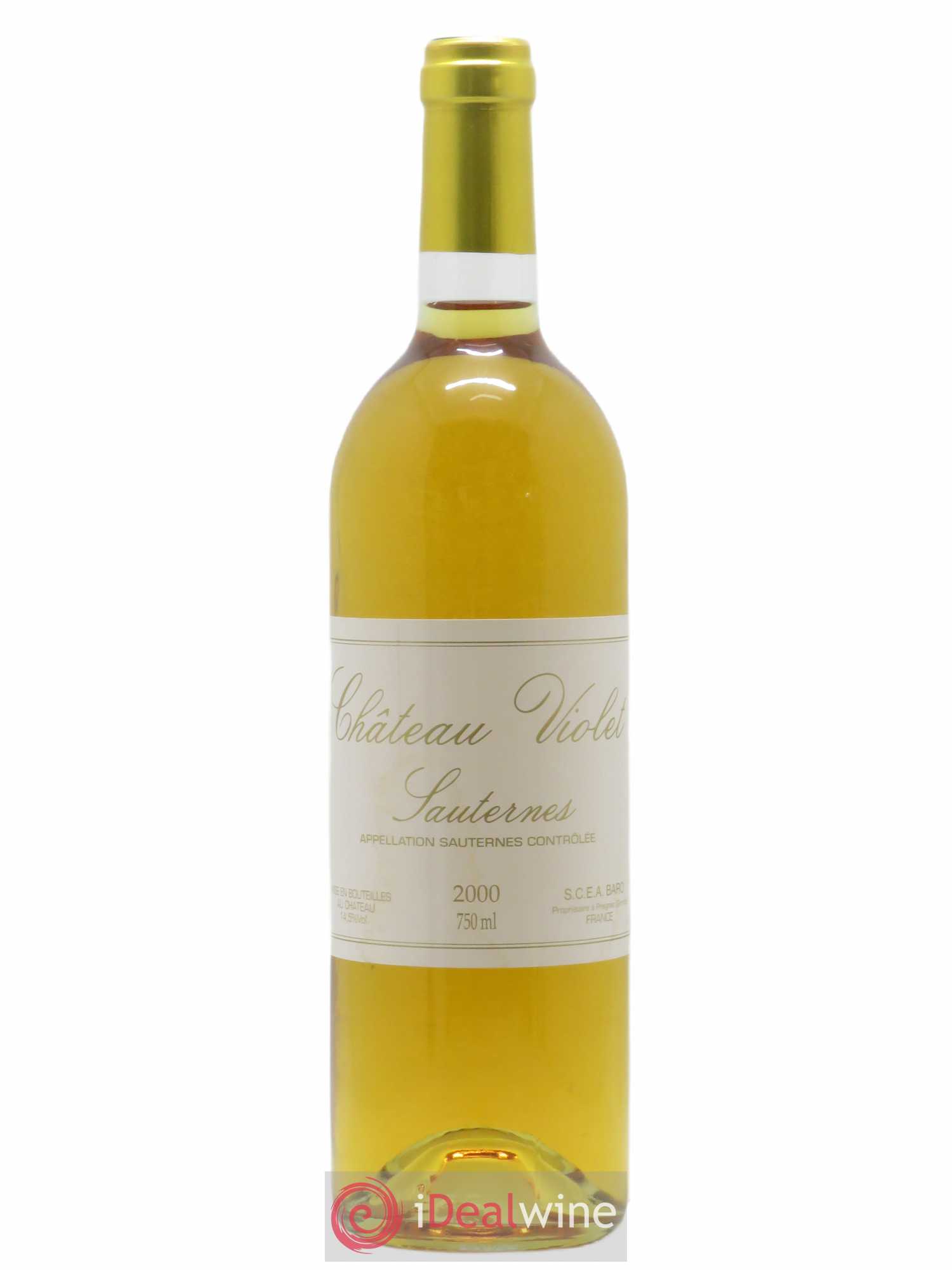 Sauternes Château Violet (sans prix de réserve) 2000 - Posten von 1 Flasche - 0