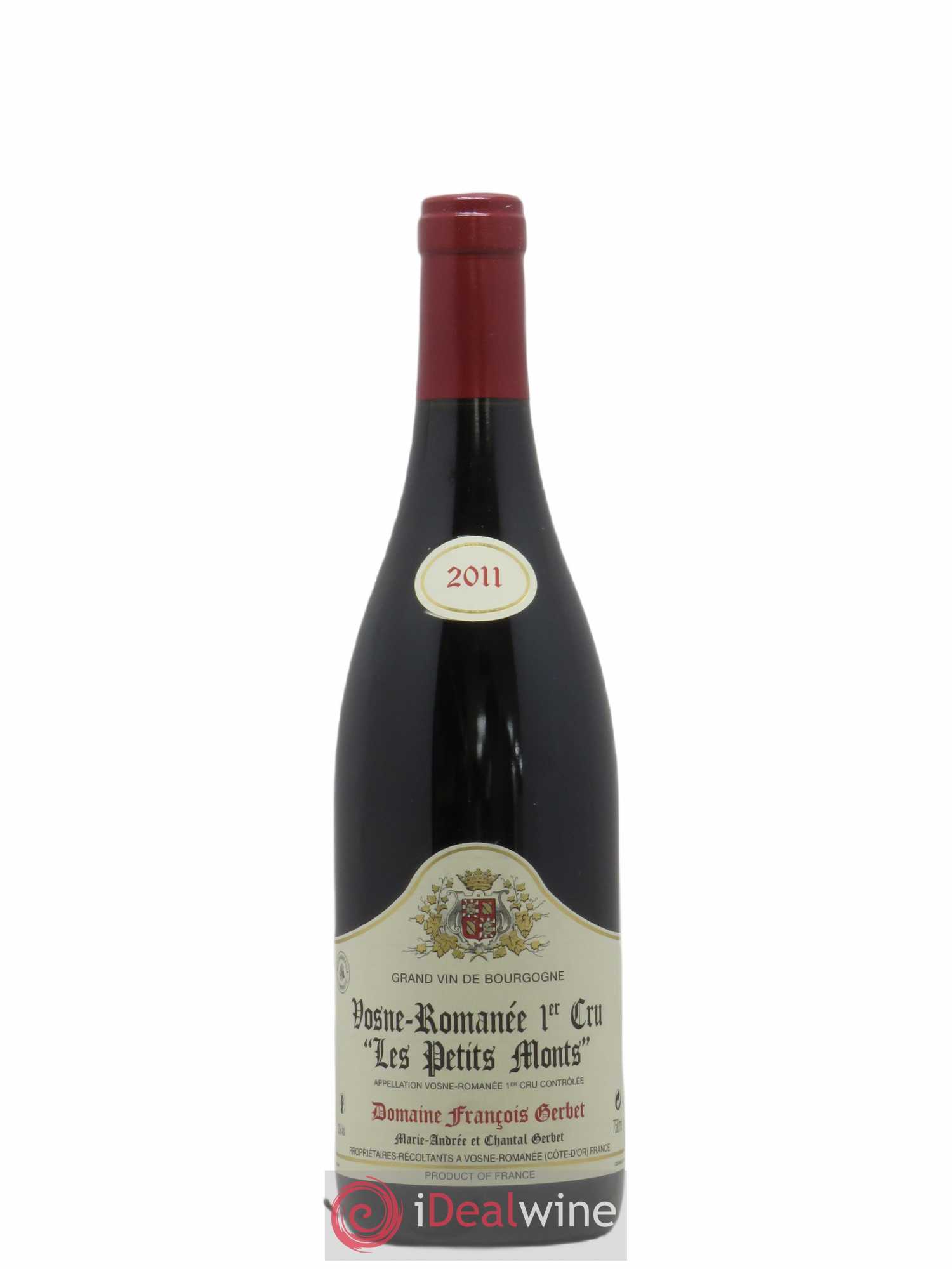 Vosne-Romanée 1er Cru Les Petits Monts Domaine François Gerbet (sans prix de réserve) 2011 - Posten von 1 Flasche - 0