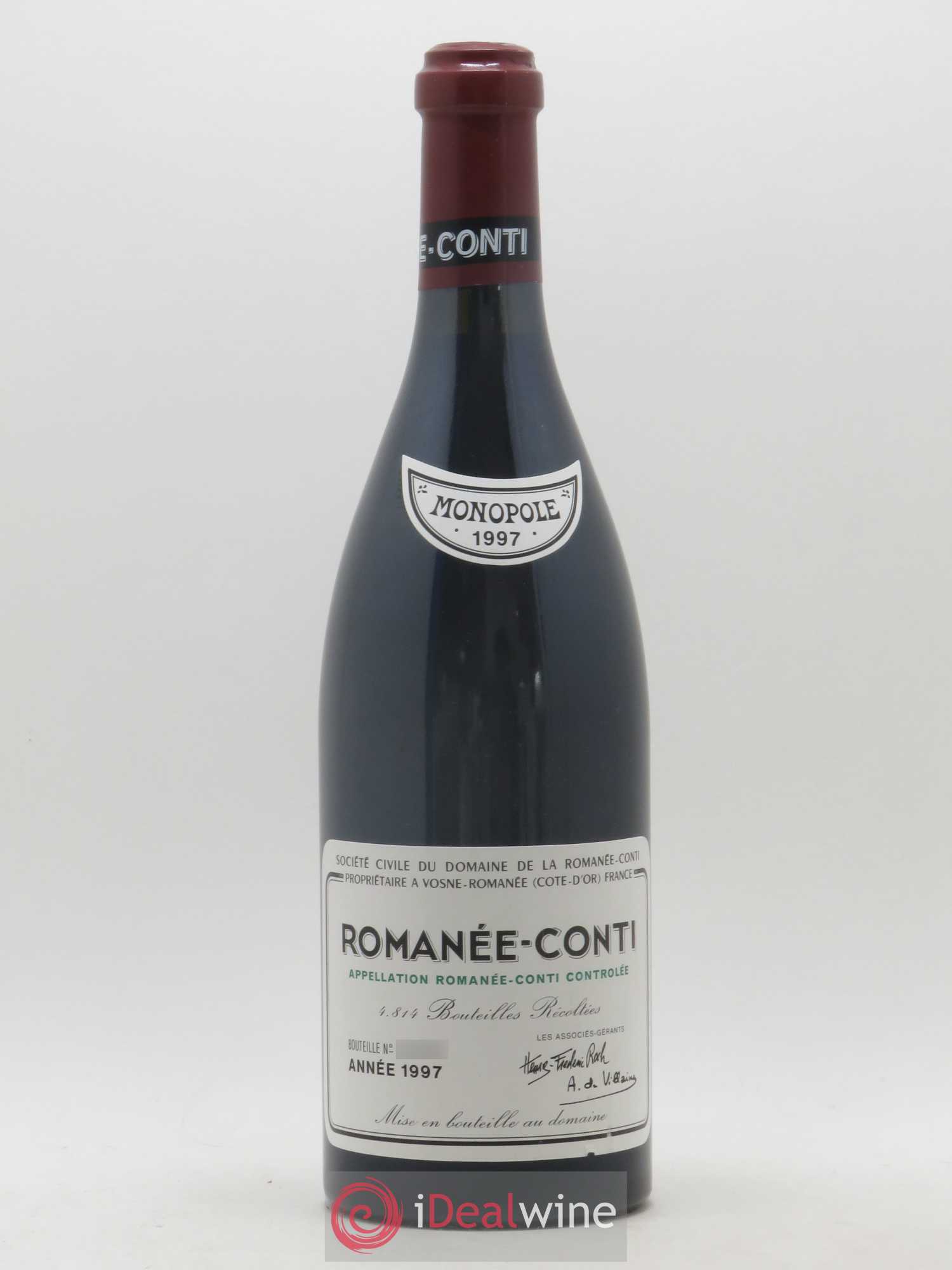 Romanée-Conti Grand Cru Domaine de la Romanée-Conti 1997 - Lot de 1 bouteille - 0