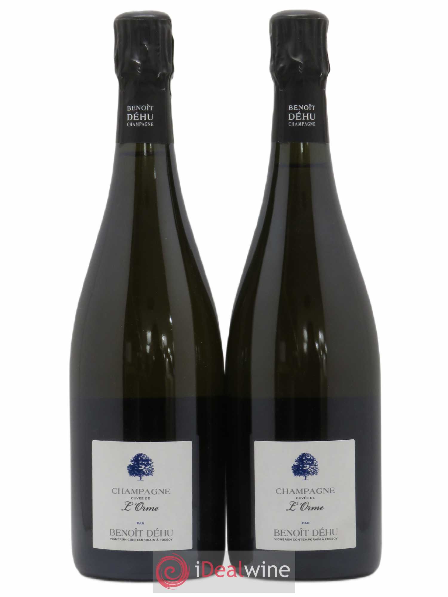 Champagne Brut Nature Cuvée de l'Orme Benoit Dehu (no reserve) - Lot of 2 bottles - 0