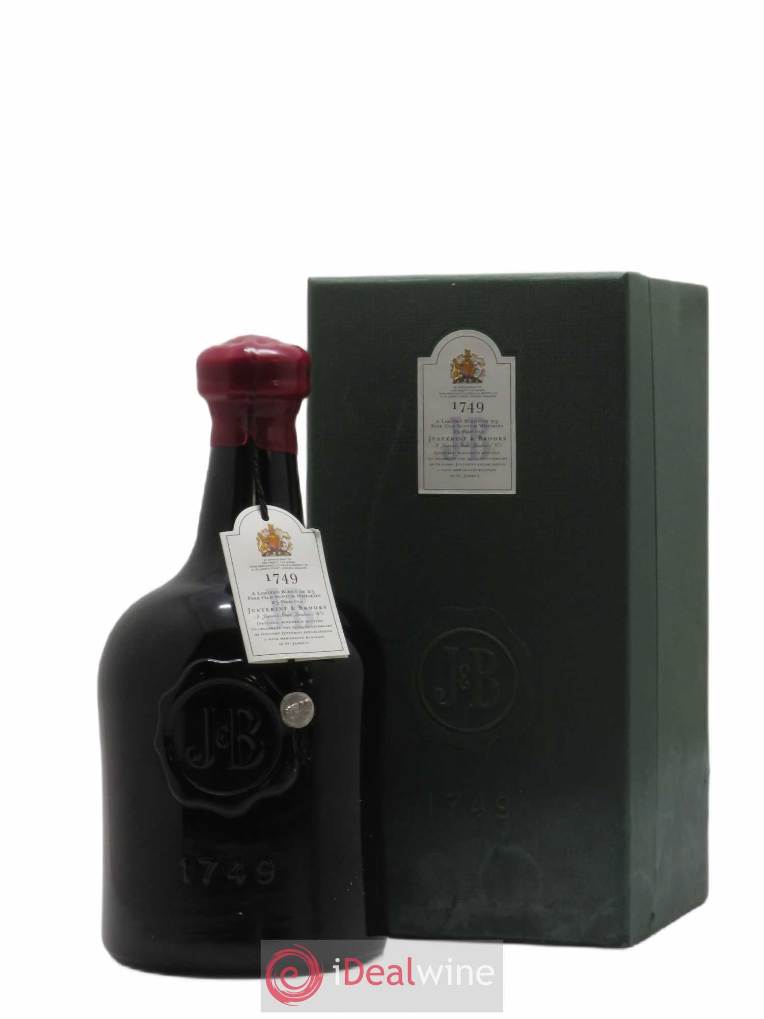 J&B 25 years Of. 1749 Blend of 25 Fine Old Scotch Whiskies 250th Anniversary (sans prix de réserve) - Lot de 1 bouteille - 0