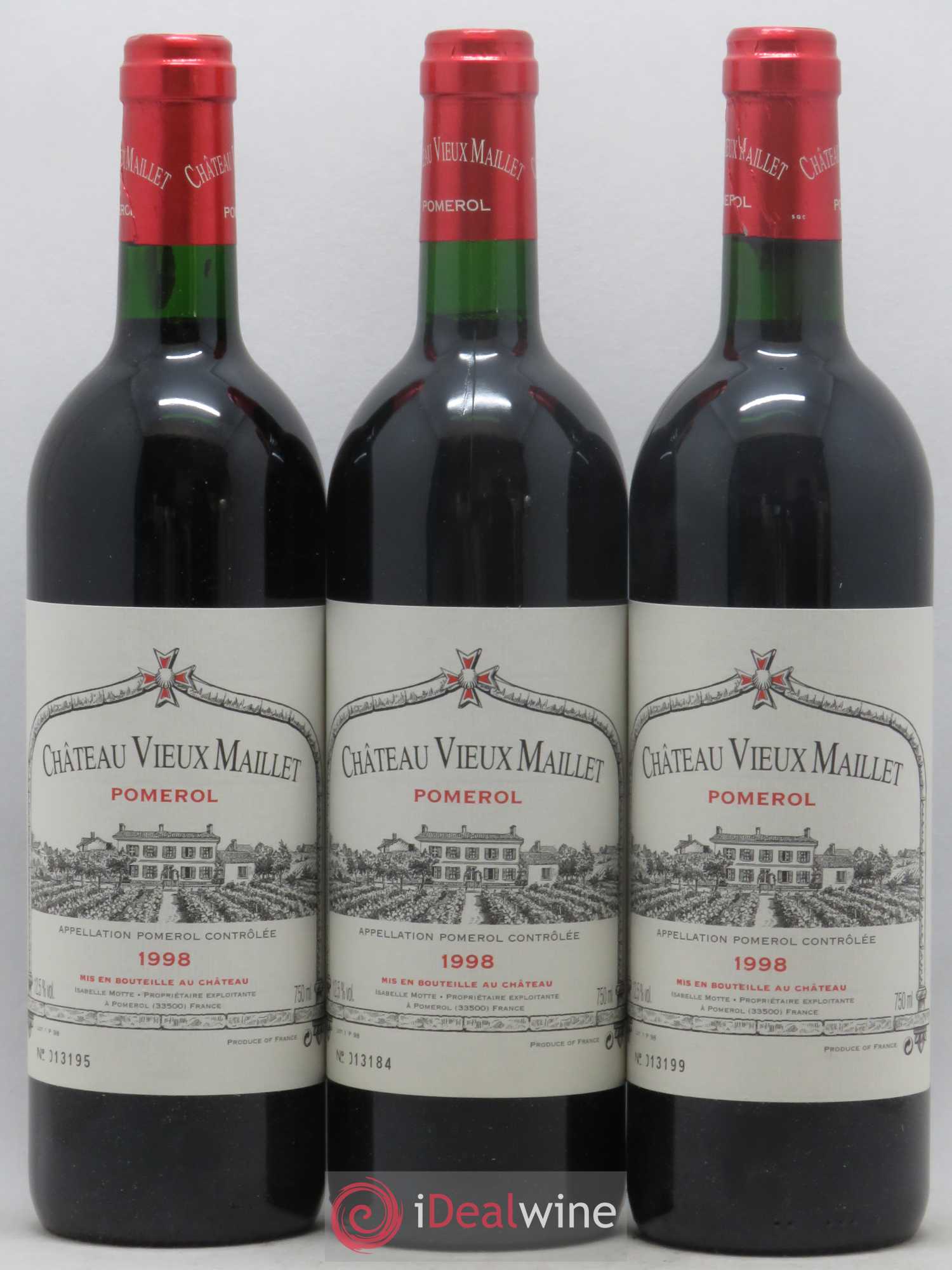Château Vieux Maillet (no reserve) 1998 - Lot of 12 bottles - 2