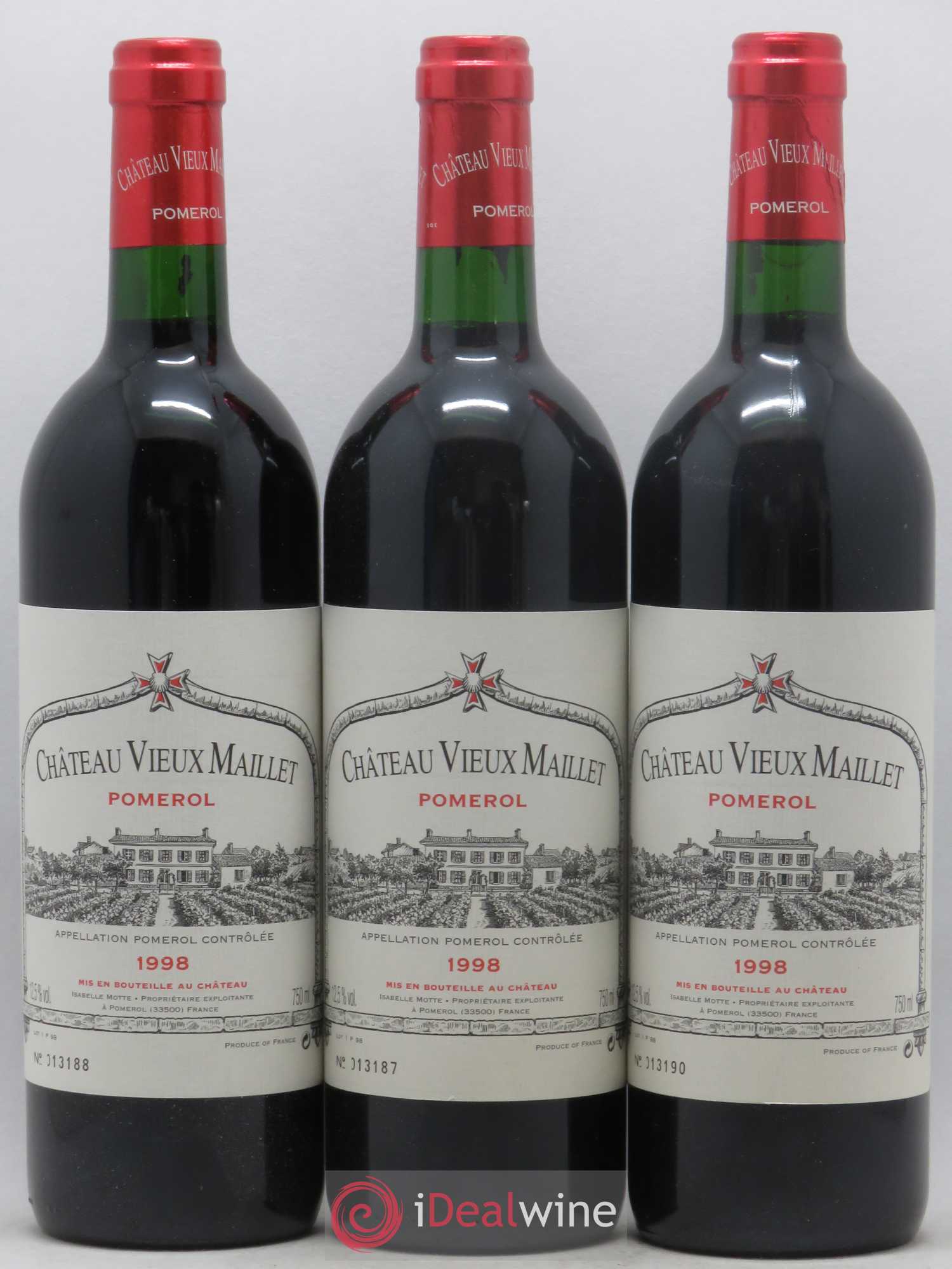 Château Vieux Maillet (no reserve) 1998 - Lot of 12 bottles - 3