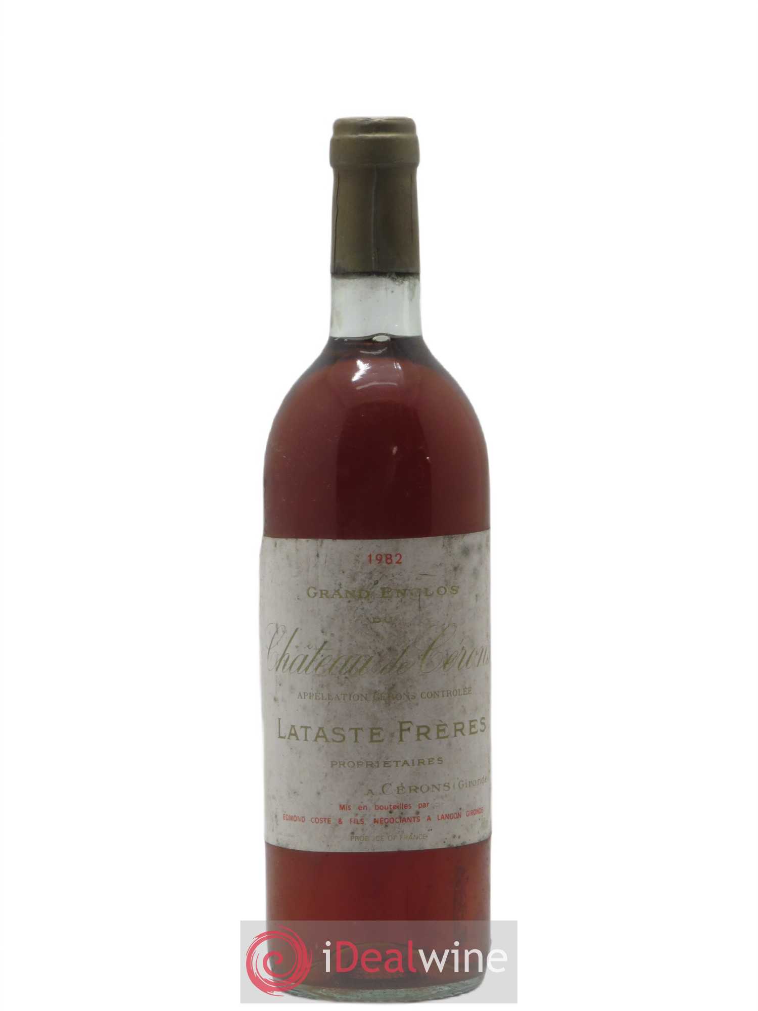 Cérons Grand Enclos du Château de Cérons (sans prix de réserve) 1982 - Posten von 1 Flasche - 0
