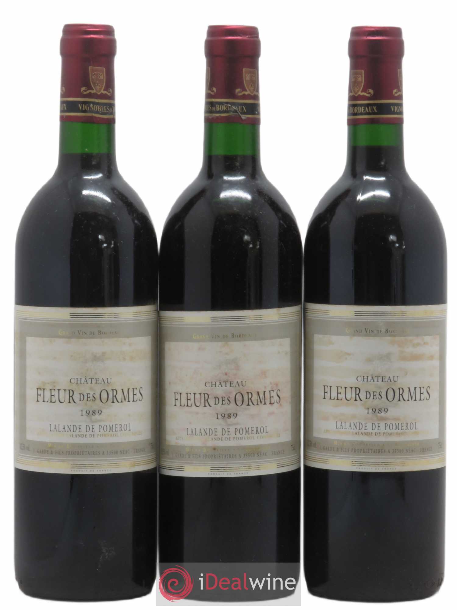 Lalande-de-Pomerol Château Fleur des Ormes (sans prix de réserve) 1989 - Lotto di 6 bottiglie - 1