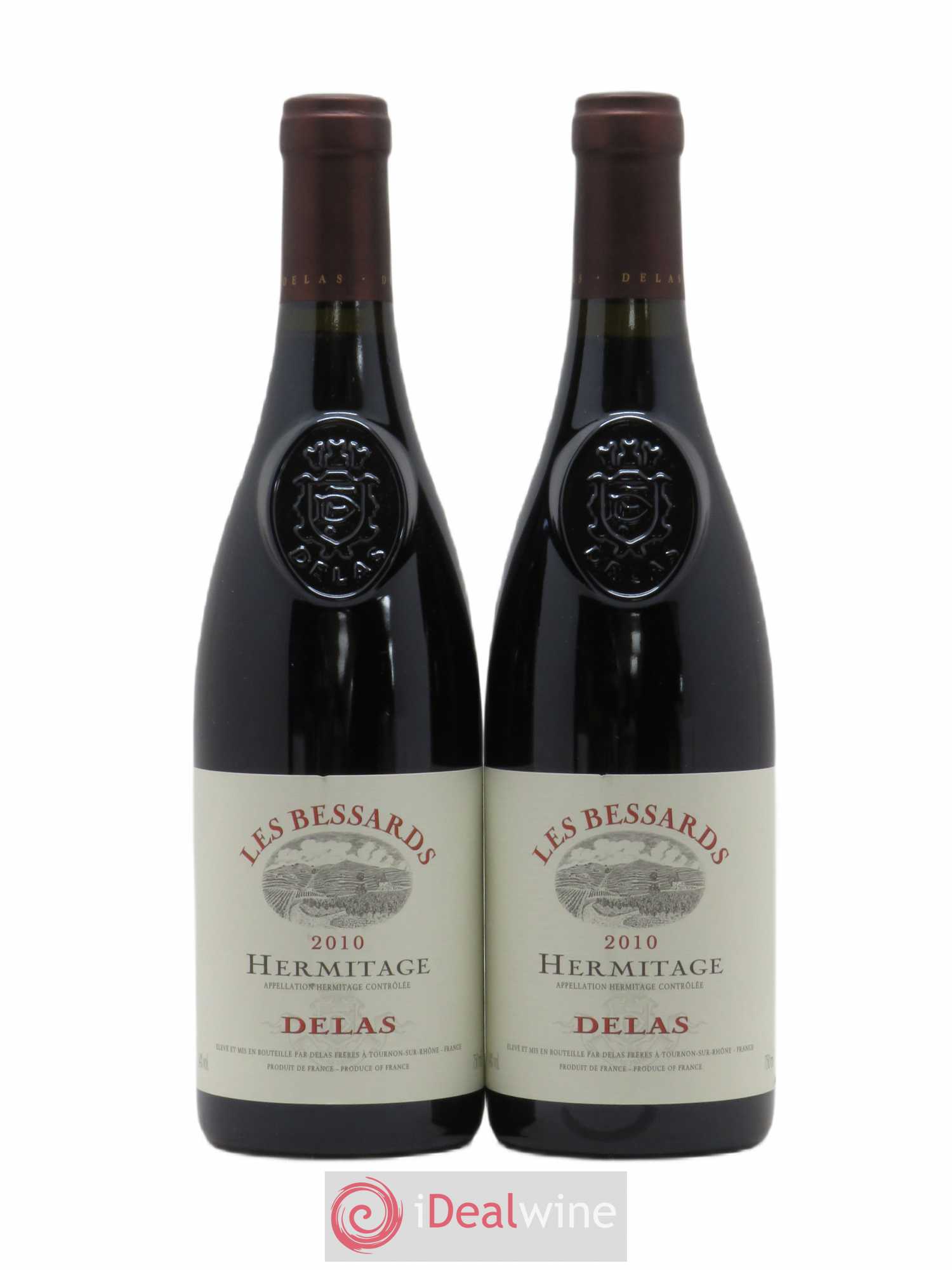 Hermitage Les Bessards Delas Frères (sans prix de réserve) 2010 - Lot de 2 bouteilles - 0
