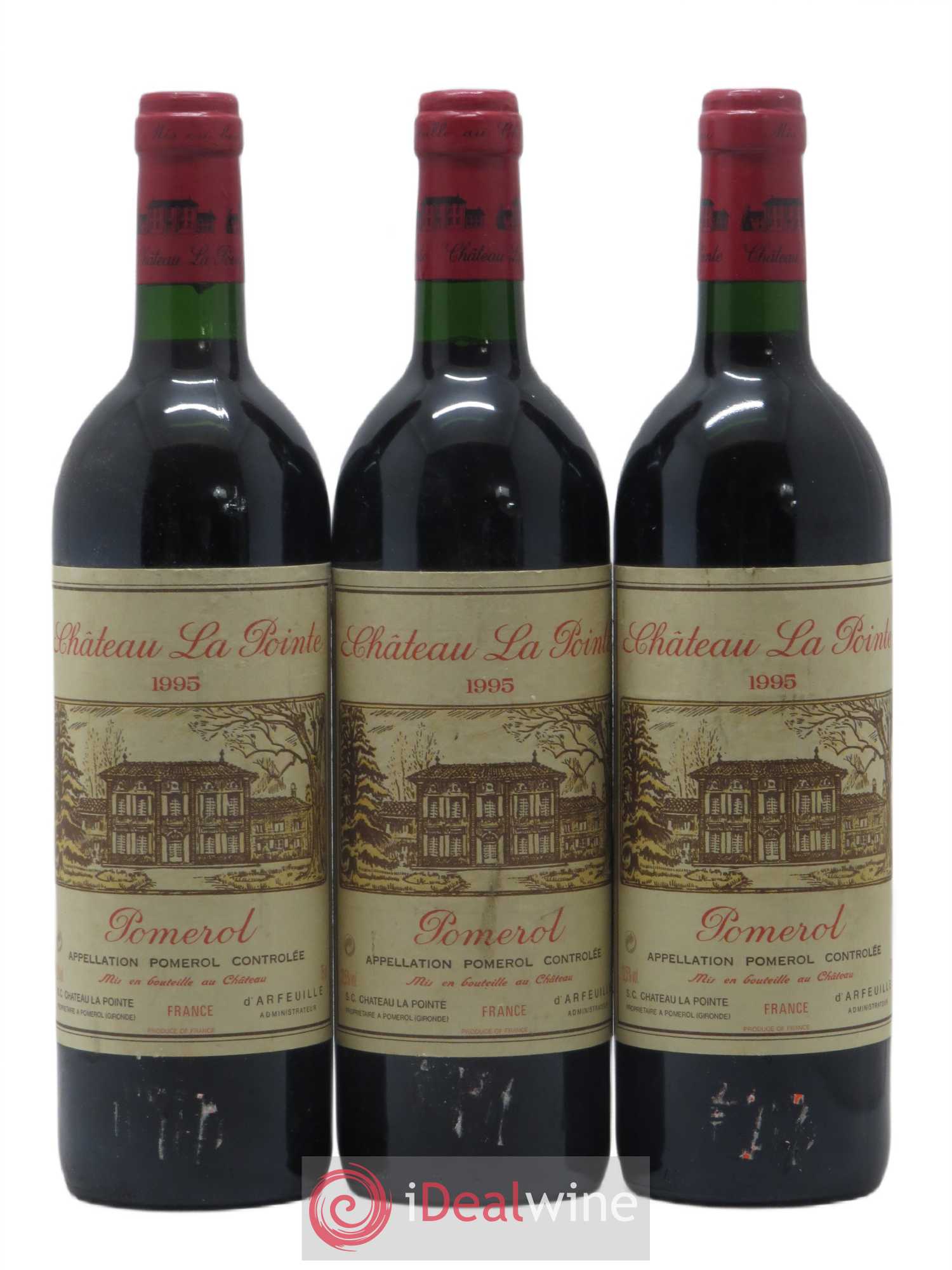 Château la Pointe (sans prix de réserve) 1995 - Lot de 3 bouteilles - 0
