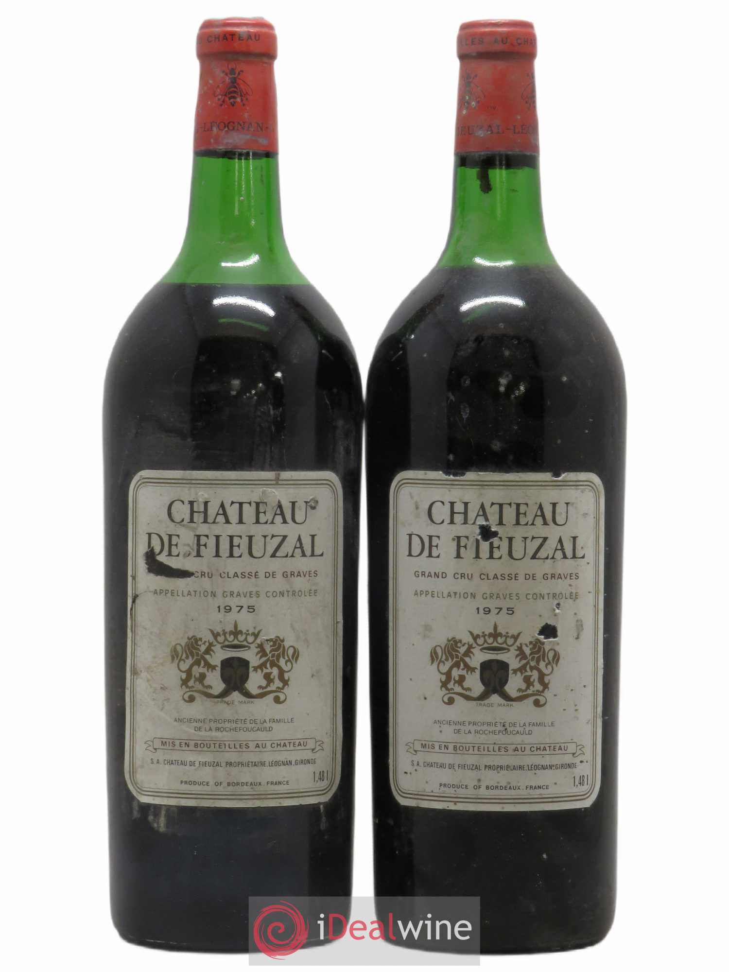 Château de Fieuzal Cru Classé de Graves (sans prix de réserve) 1975 - Lot de 2 magnums - 0