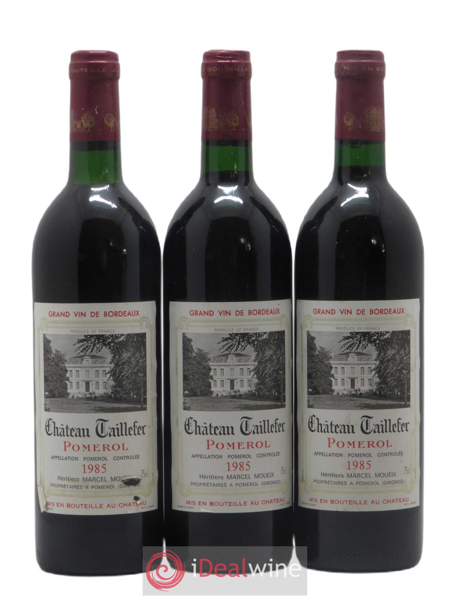 Château Taillefer (sans prix de réserve) 1985 - Lot de 3 bouteilles - 0