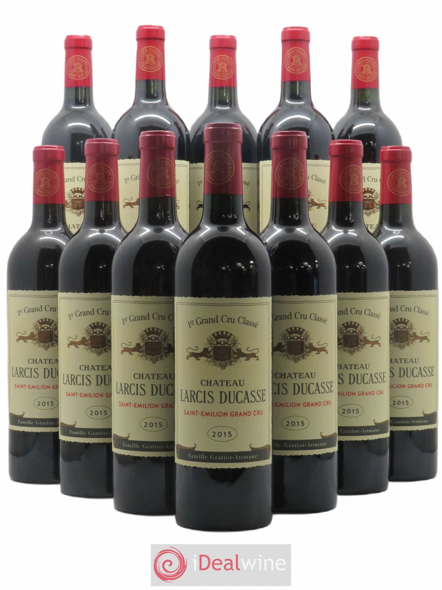 Château Larcis Ducasse 1er Grand Cru Classé B 2015 - Lot de 12 bouteilles - 0