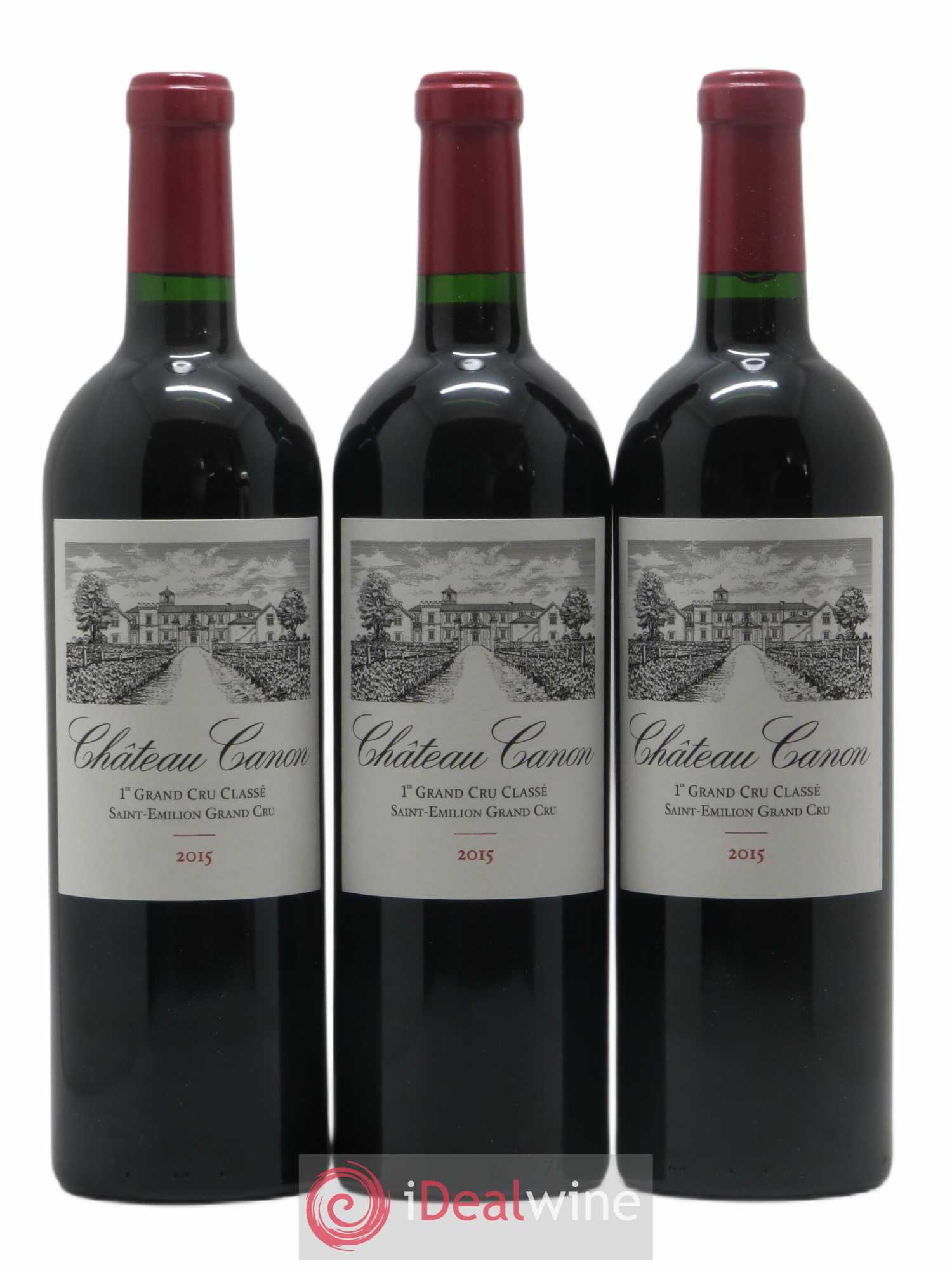 Château Canon 1er Grand Cru Classé B 2015 - Lot de 12 bouteilles - 1