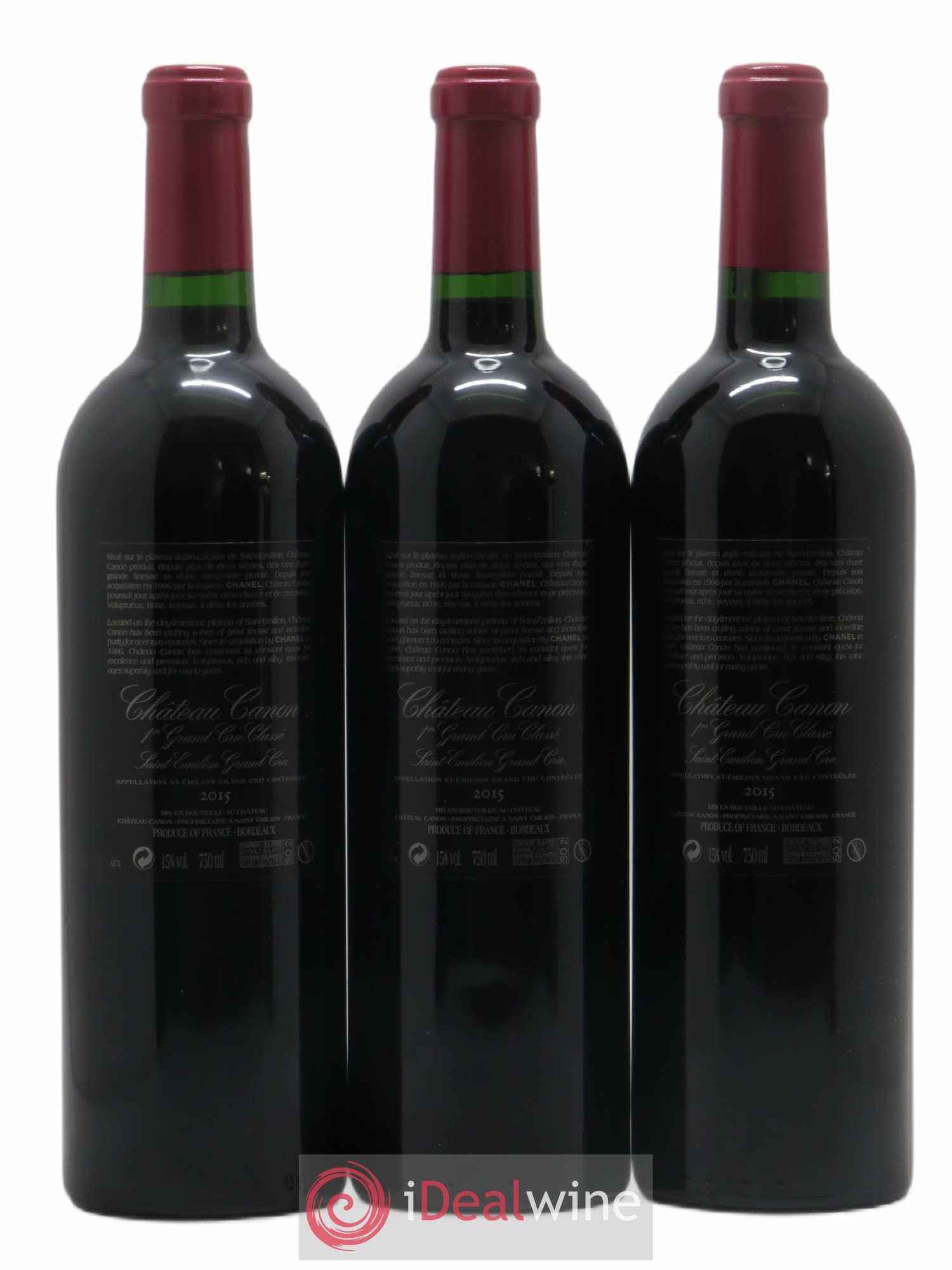 Château Canon 1er Grand Cru Classé B 2015 - Lot de 12 bouteilles - 8