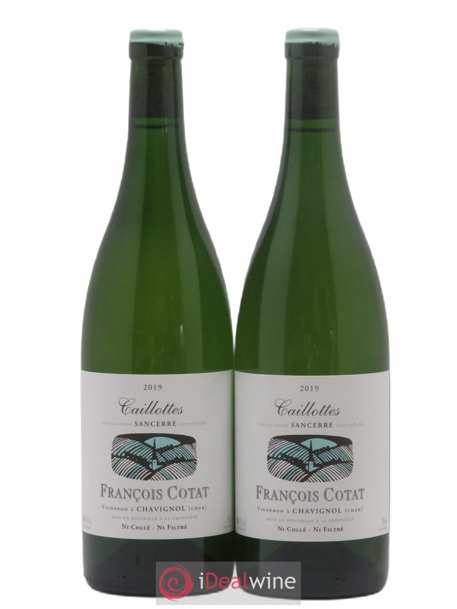 Sancerre Les Caillottes François Cotat (sans prix de réserve) 2019 - Lot de 2 bouteilles - 0