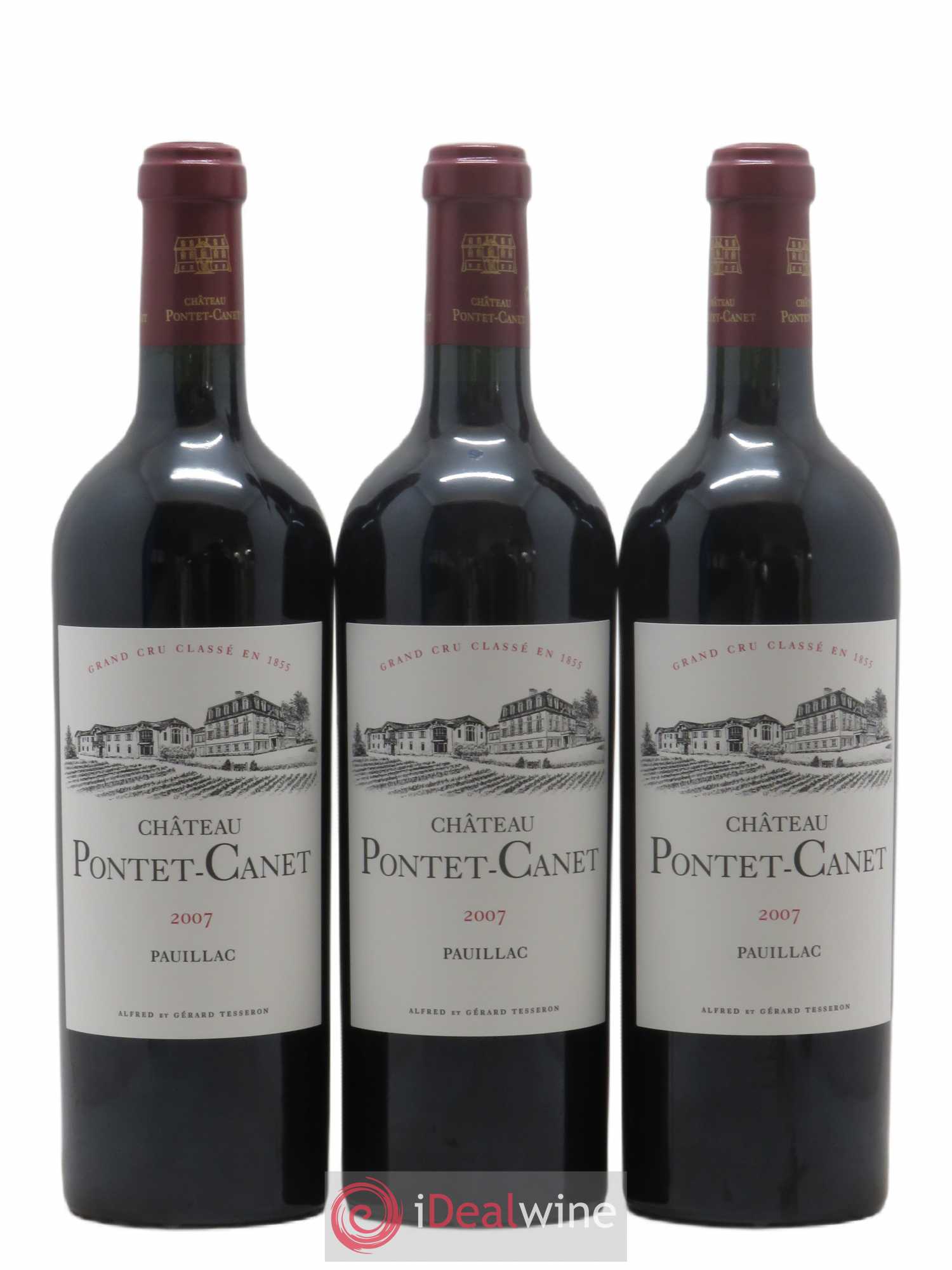 Château Pontet Canet 5ème Grand Cru Classé 2007 - Lot de 12 bouteilles - 1