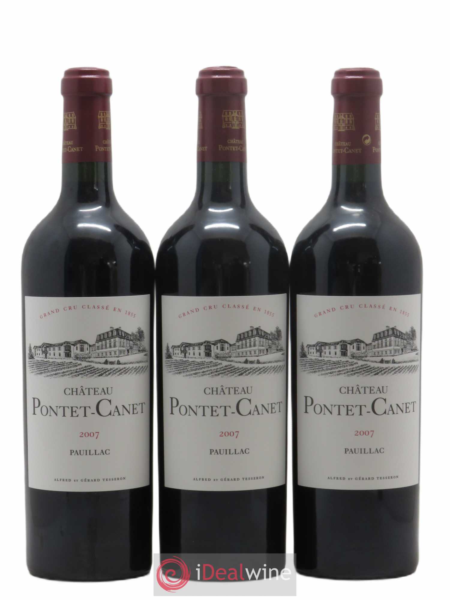 Château Pontet Canet 5ème Grand Cru Classé 2007 - Lot de 12 bouteilles - 3