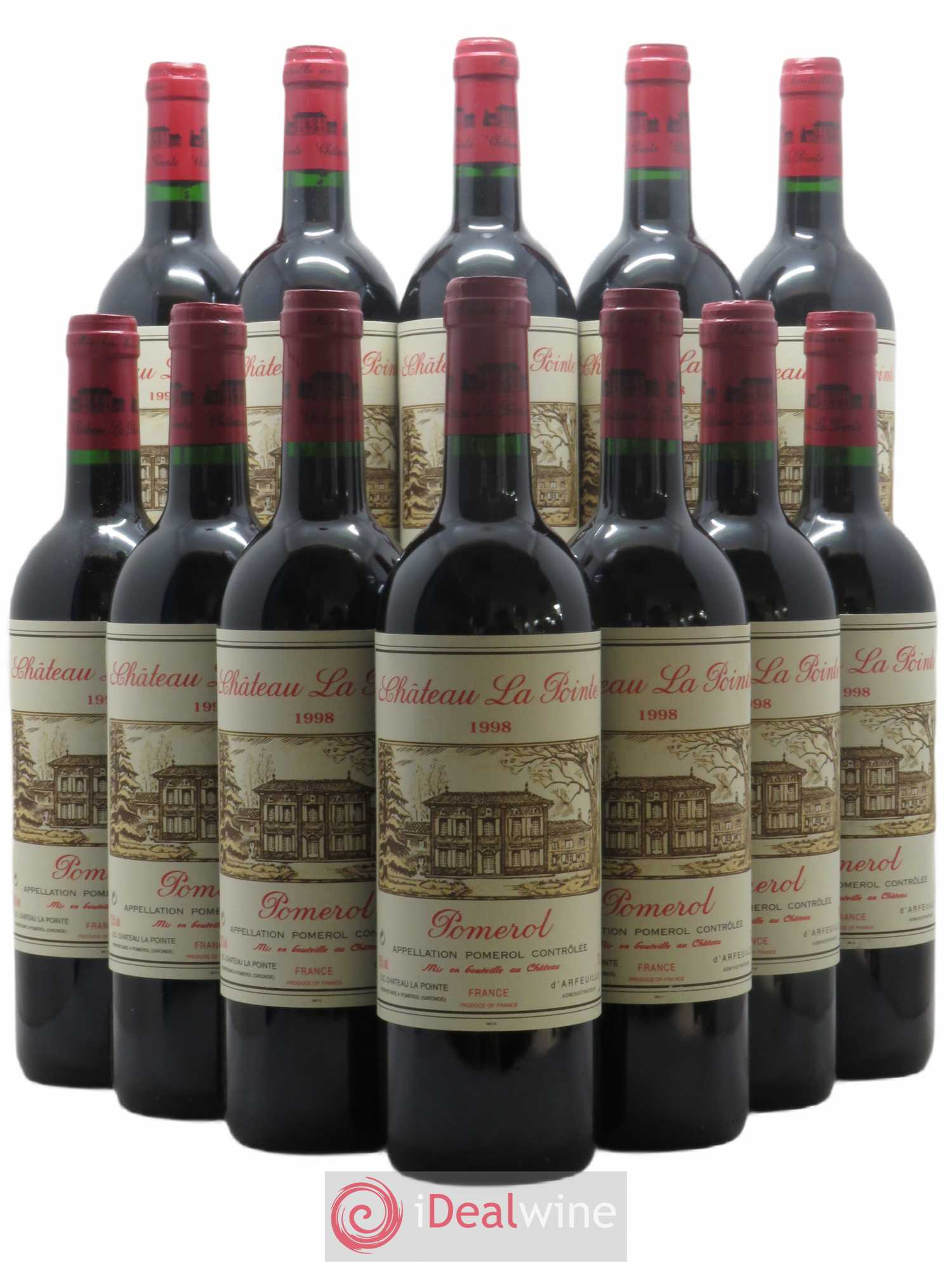 Château la Pointe 1998 - Lot de 12 bouteilles - 0