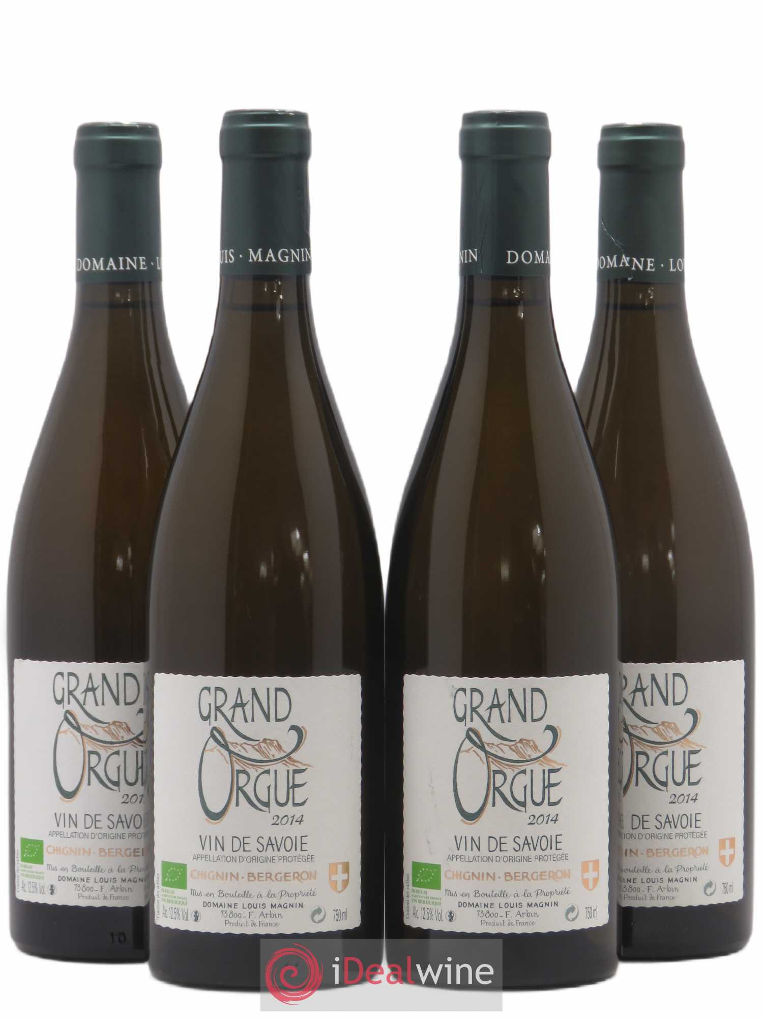 Vin de Savoie Chignin-Bergeron Grand Orgue Louis Magnin (sans prix de réserve) 2014 - Lot de 4 bouteilles - 0