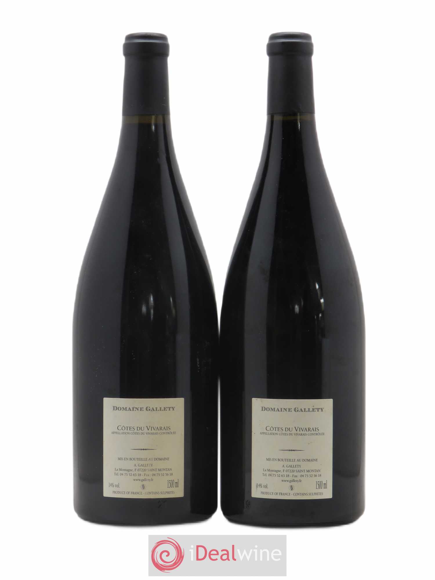 Côtes du Vivarais Cuvée Emma Gallety (Domaine)  (sans prix de réserve) 2011 - Lot de 2 magnums - 1