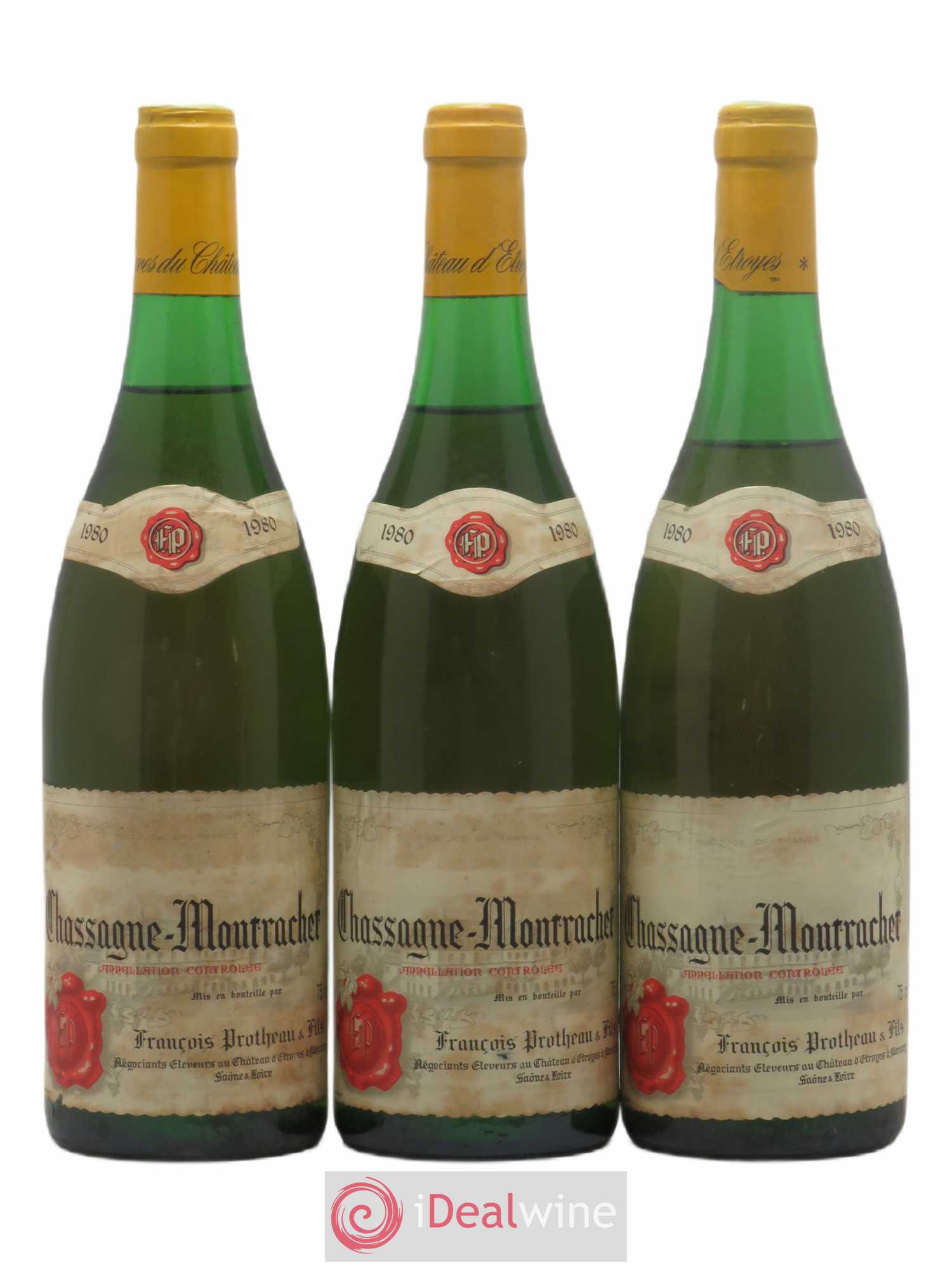 Chassagne-Montrachet François Protheau (sans prix de réserve) 1980 - Posten von 3 Flaschen - 0