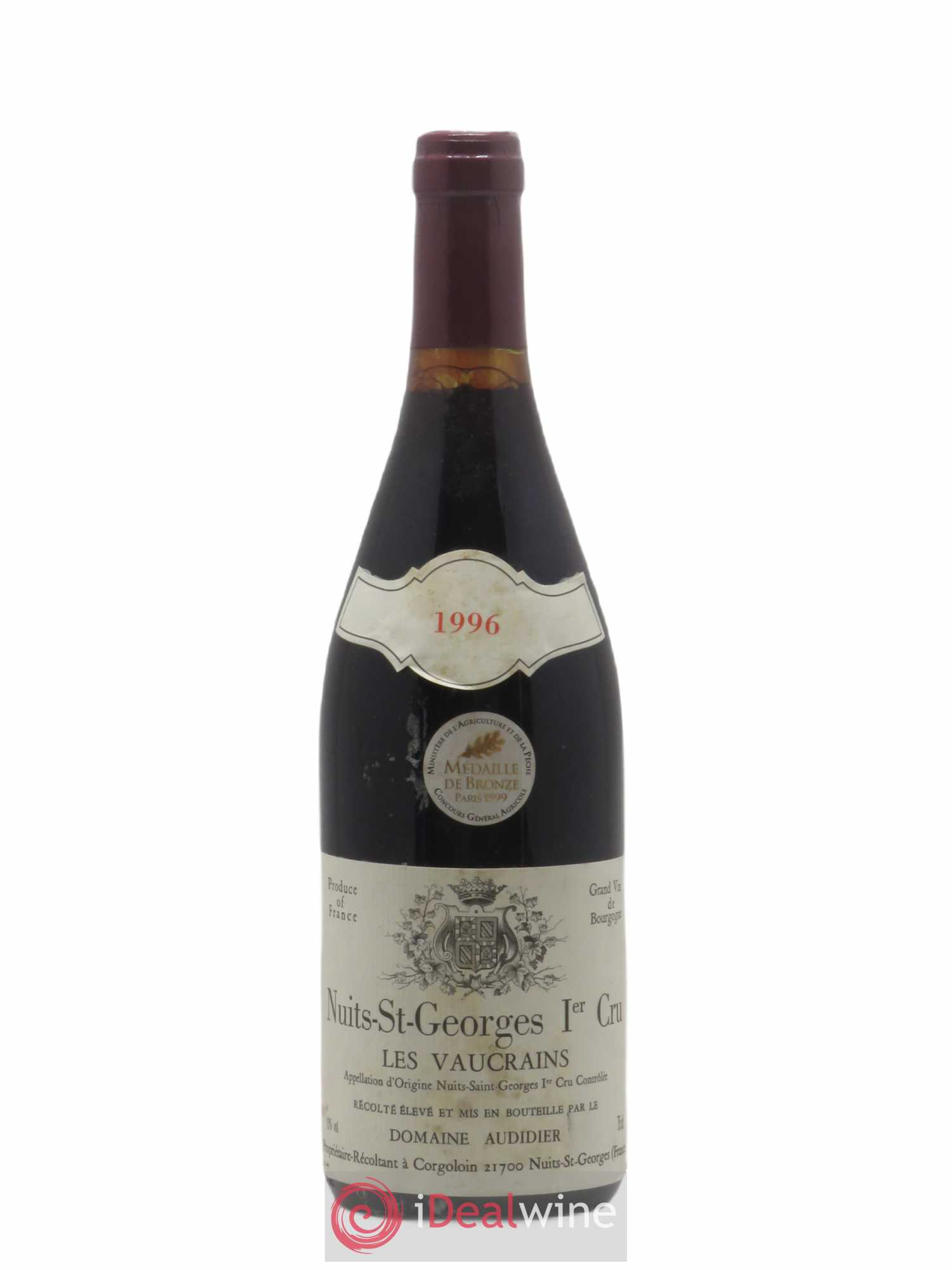 Nuits-Saint-Georges 1er Cru Les Vaucrains Domaine Audidier (sans prix de réserve) 1996 - Posten von 1 Flasche - 0