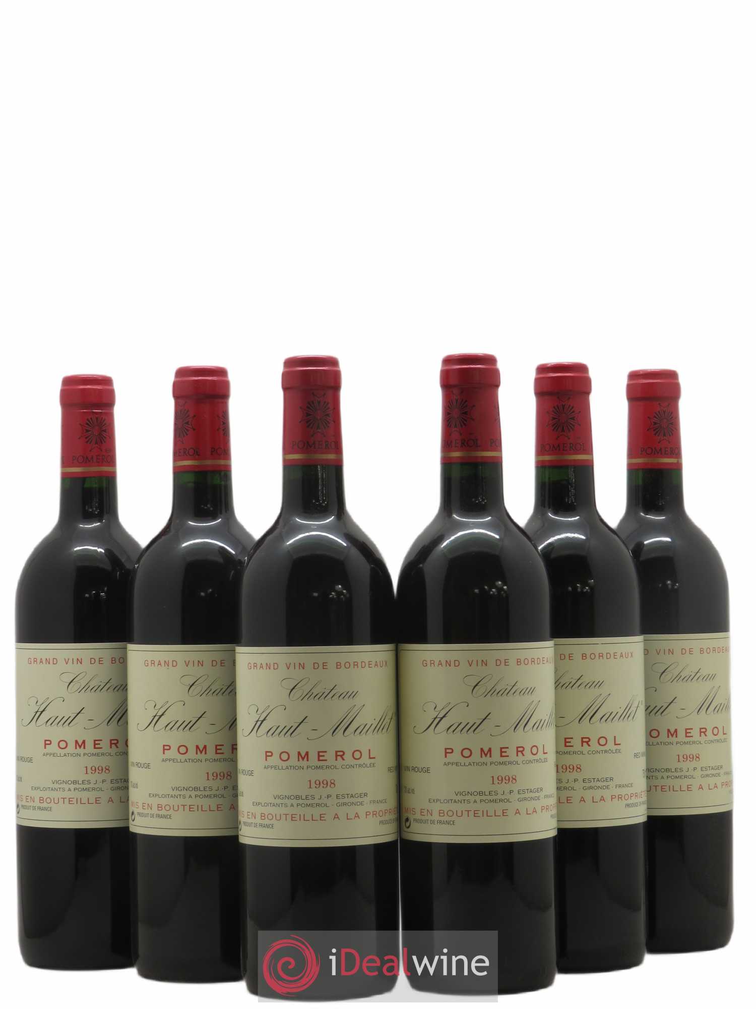 Château Haut-Maillet (sans prix de réserve) 1998 - Lot de 6 bouteilles - 0