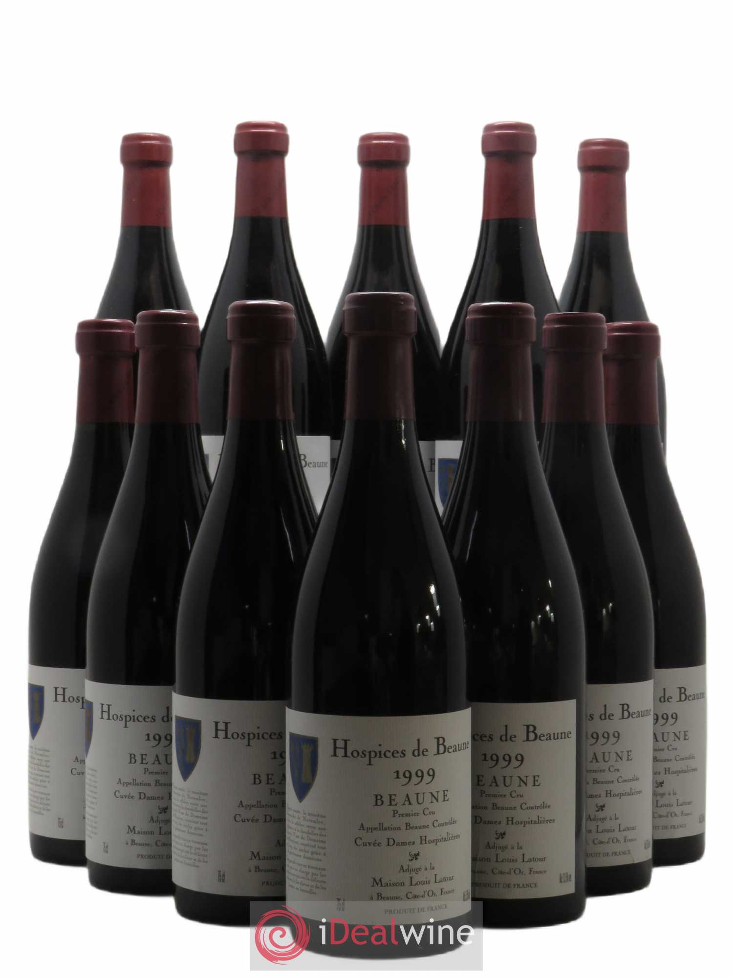 Beaune 1er Cru Hospices de Beaune Cuvée des Dames Hospitalieres Latour 1999 - Posten von 12 Flaschen - 0