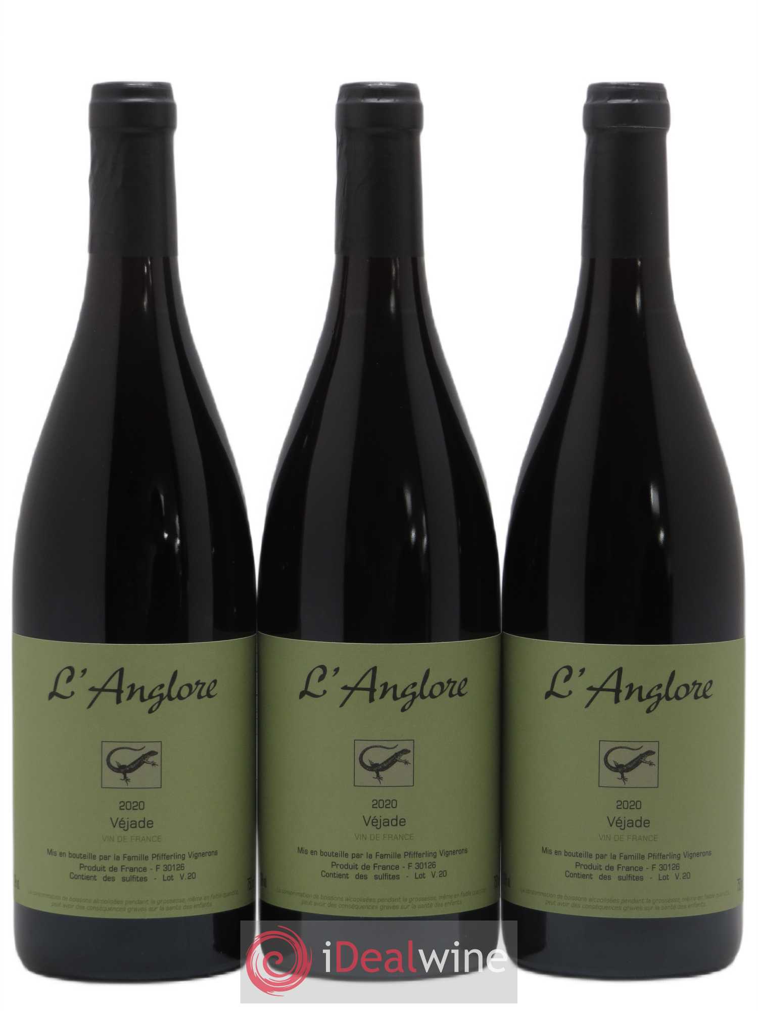 Vin de France Véjade L'Anglore (sans prix de réserve) 2020 - Lot de 6 bouteilles - 1
