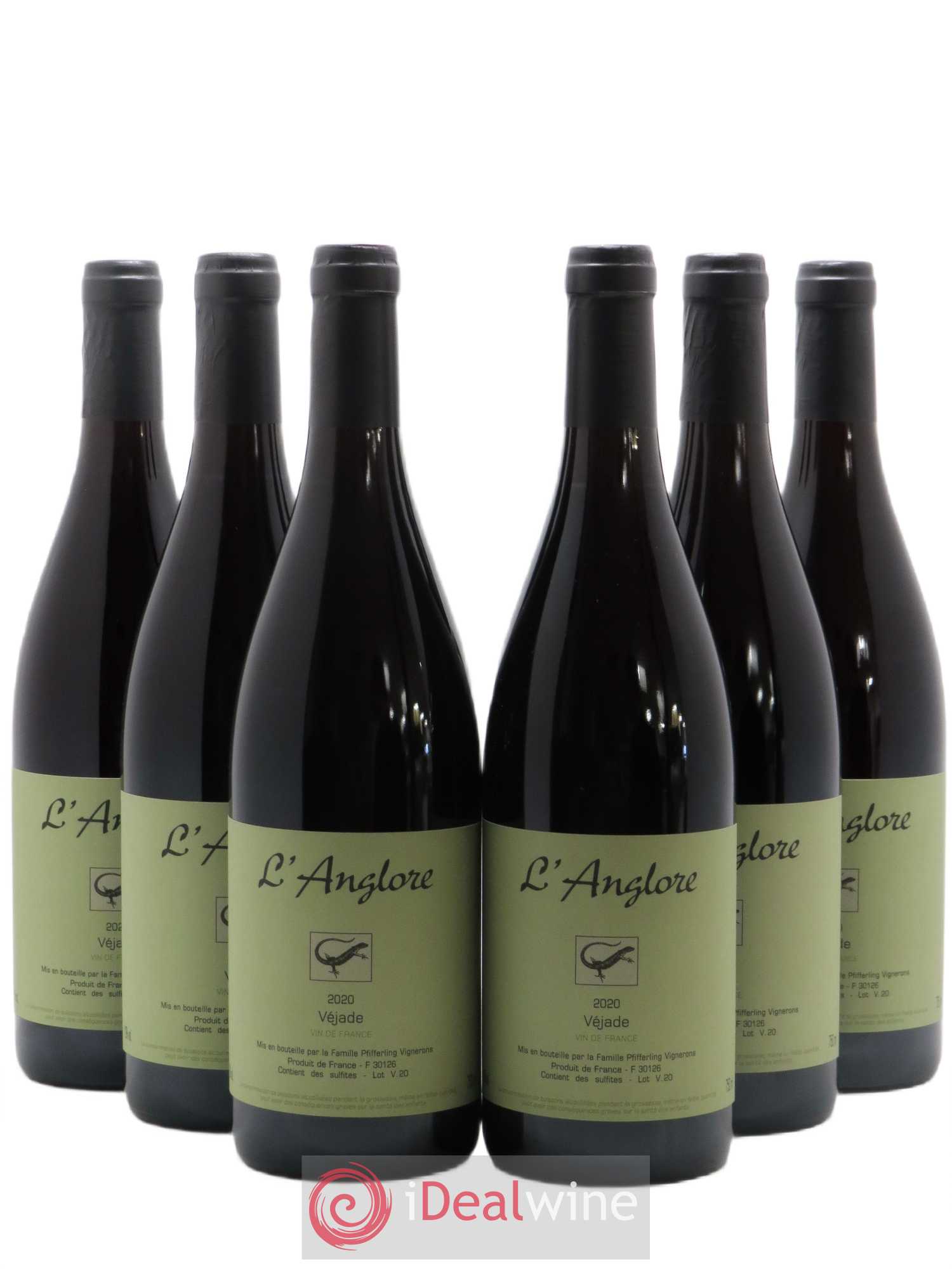Vin de France Véjade L'Anglore (sans prix de réserve) 2020 - Lot de 6 bouteilles - 0