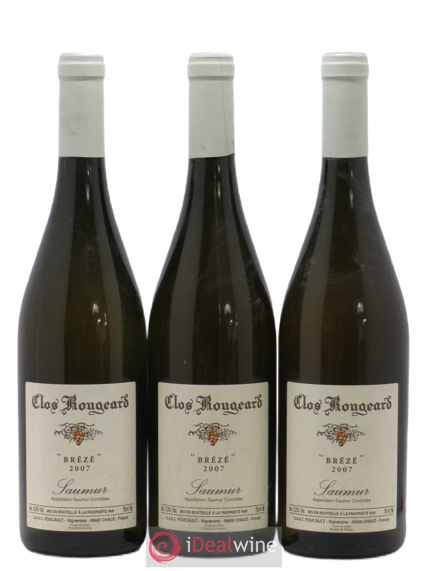 Saumur Brézé Clos Rougeard 2007 - Lot de 3 bouteilles - 0