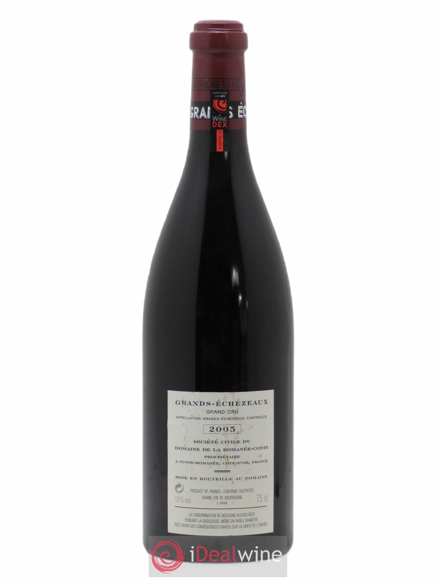 Grands-Echezeaux Grand Cru Domaine de la Romanée-Conti 2005 - Lot de 1 bouteille - 1