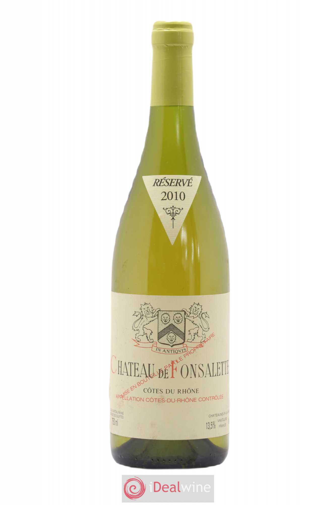 Côtes-du-Rhône Château de Fonsalette Emmanuel Reynaud (sans prix de réserve) 2010 - Lot de 1 bouteille - 0