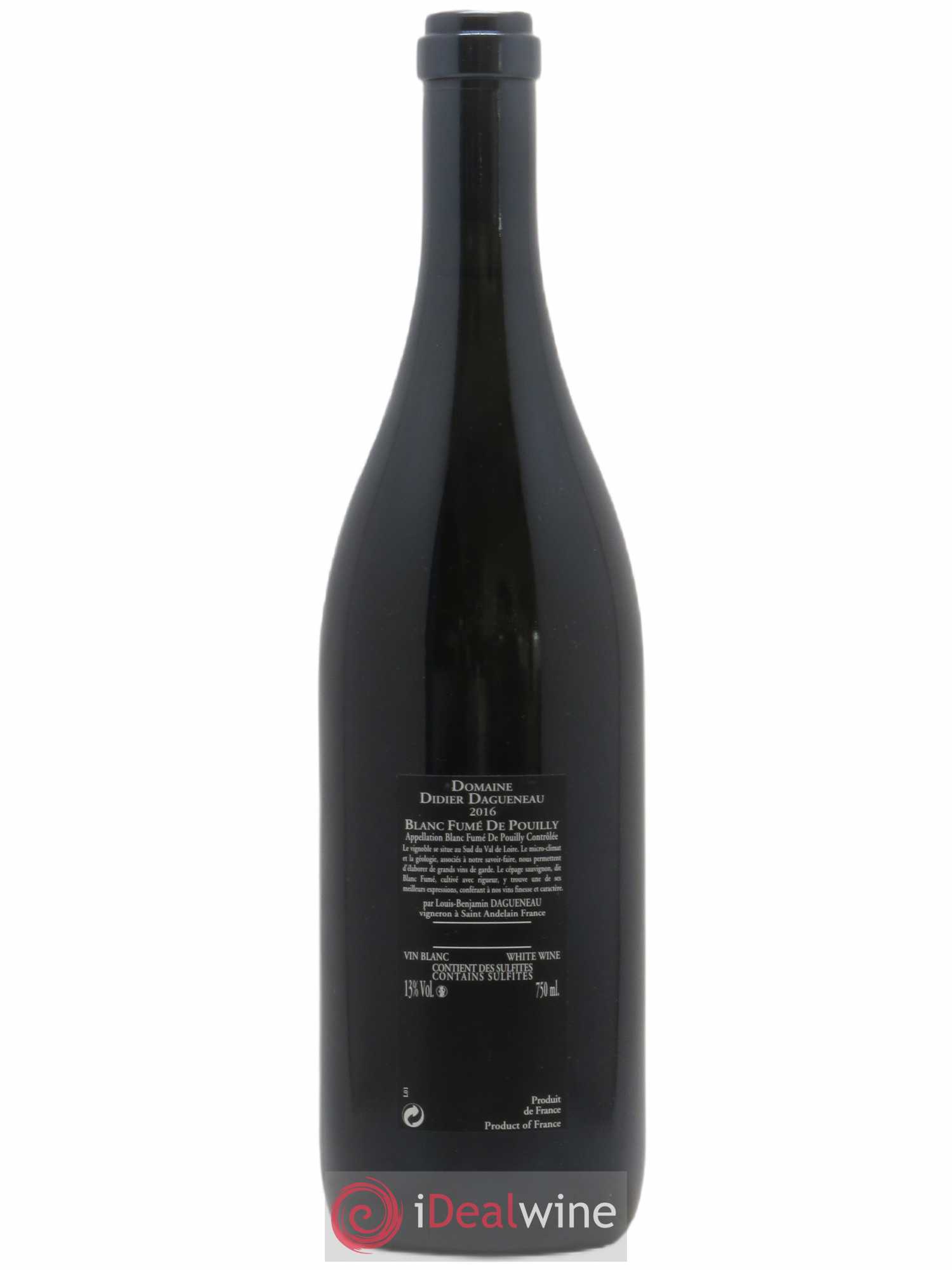 Vin de France (anciennement Pouilly-Fumé) Silex Dagueneau (Domaine Didier - Louis-Benjamin)  (ohne Mindestpreis) 2016 - Posten von 1 Flasche - 1